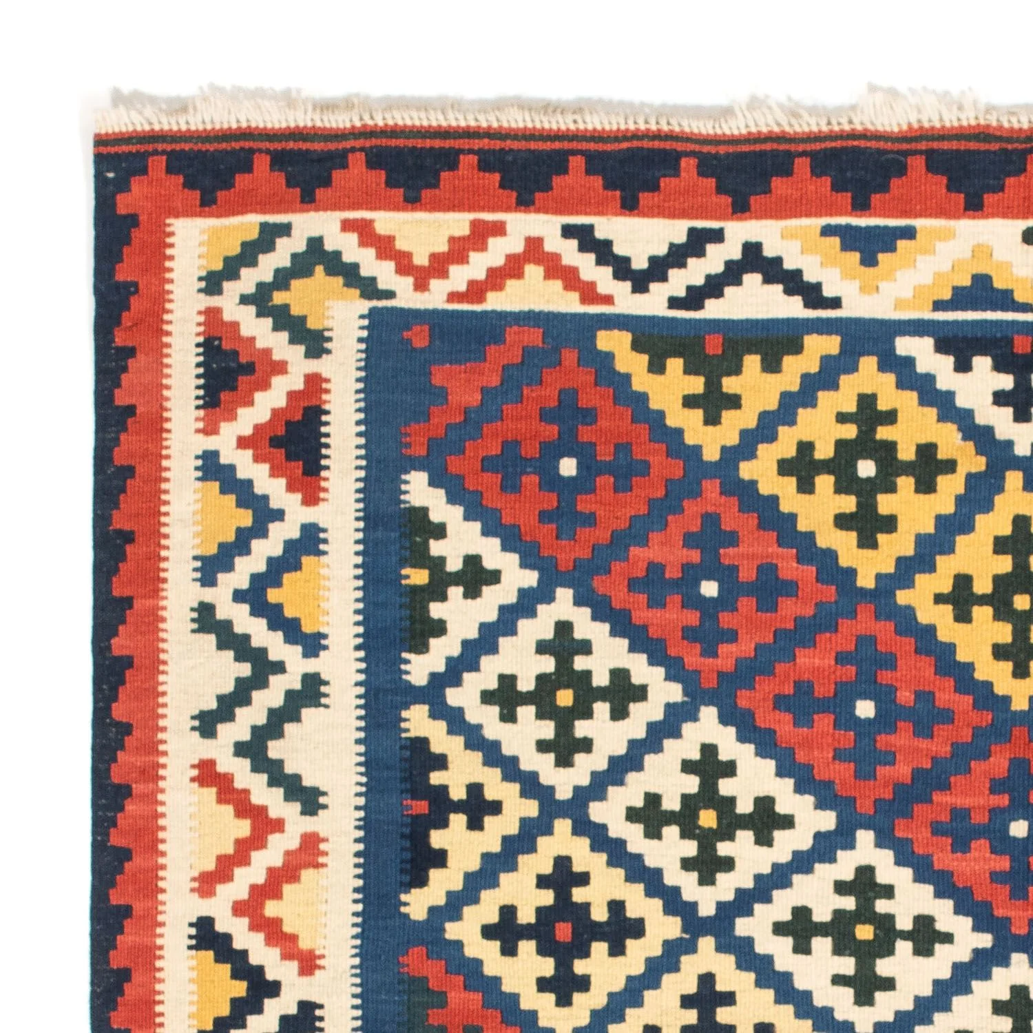 Kelim Teppich - Oriental 104 x 102 cm - blau - Image 3