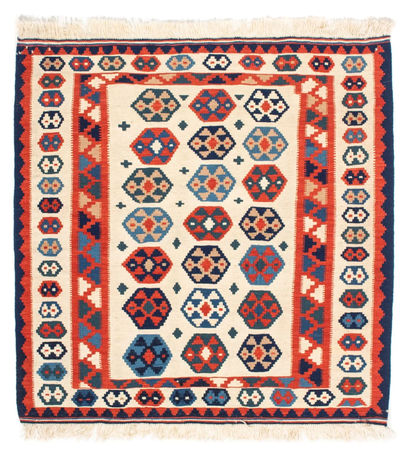 Kelim Teppich - Oriental 104 x 102 cm - beige