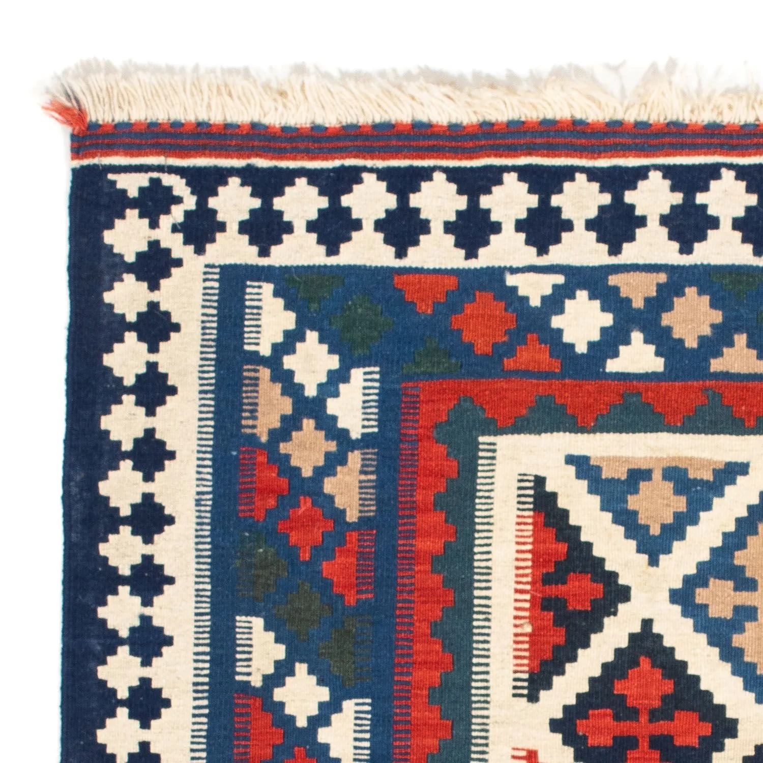 Kelim Teppich - Oriental 104 x 103 cm - blau - Image 3
