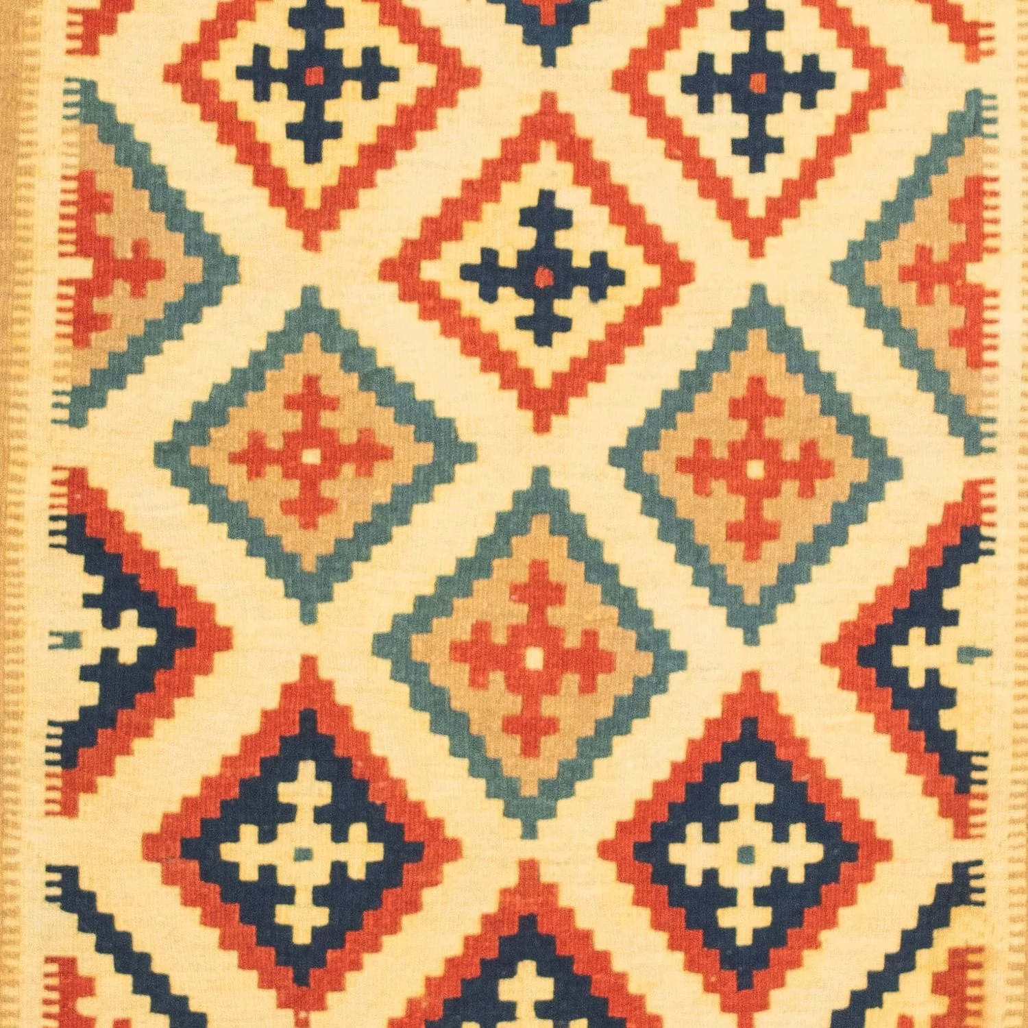 Kelim Teppich - Oriental 105 x 103 cm - mehrfarbig - Image 2