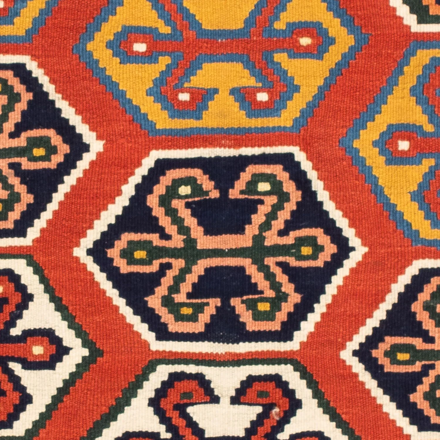 Kelim Teppich - Oriental 105 x 103 cm - rot - Image 2