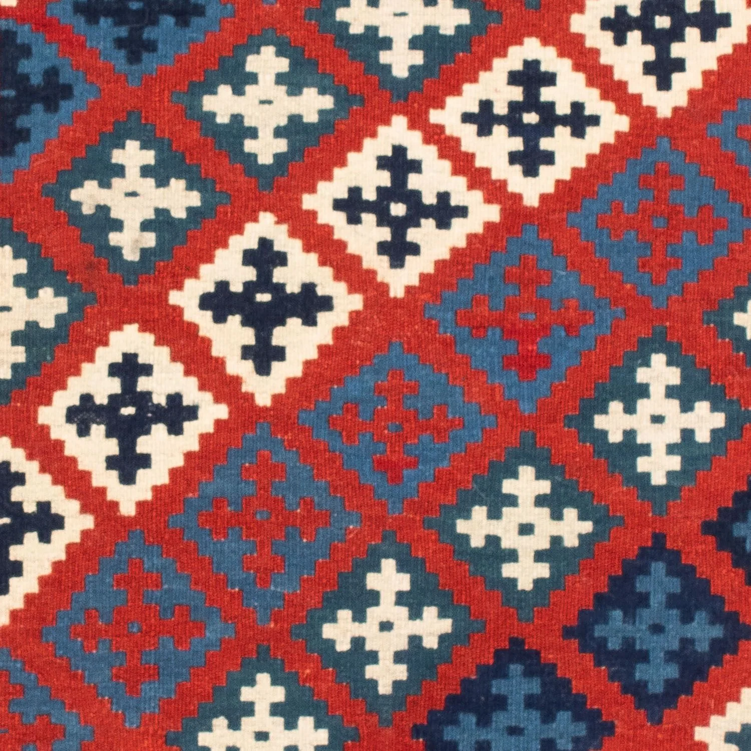 Kelim Teppich - Oriental 105 x 103 cm - rot - Image 2