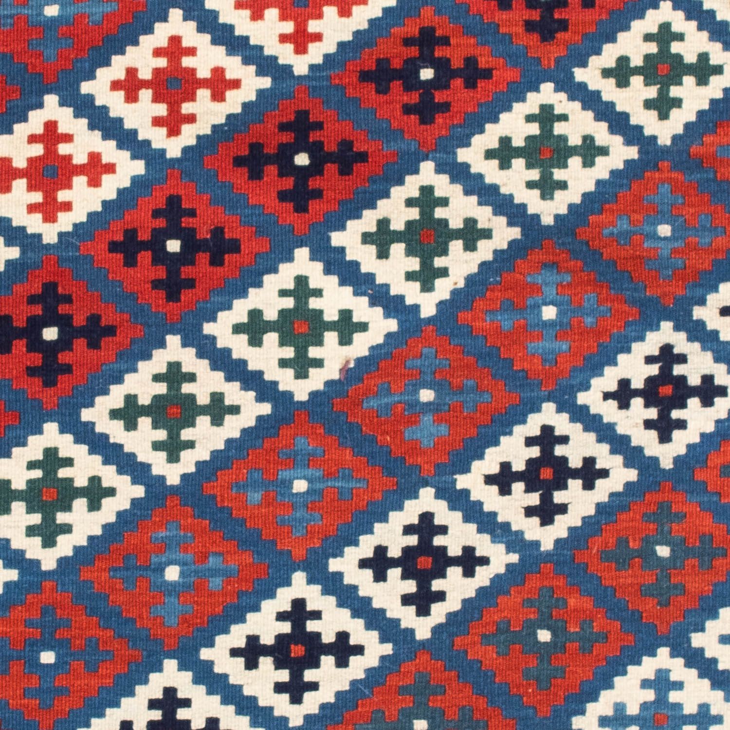 Kelim Teppich - Oriental 105 x 103 cm - blau - Image 2