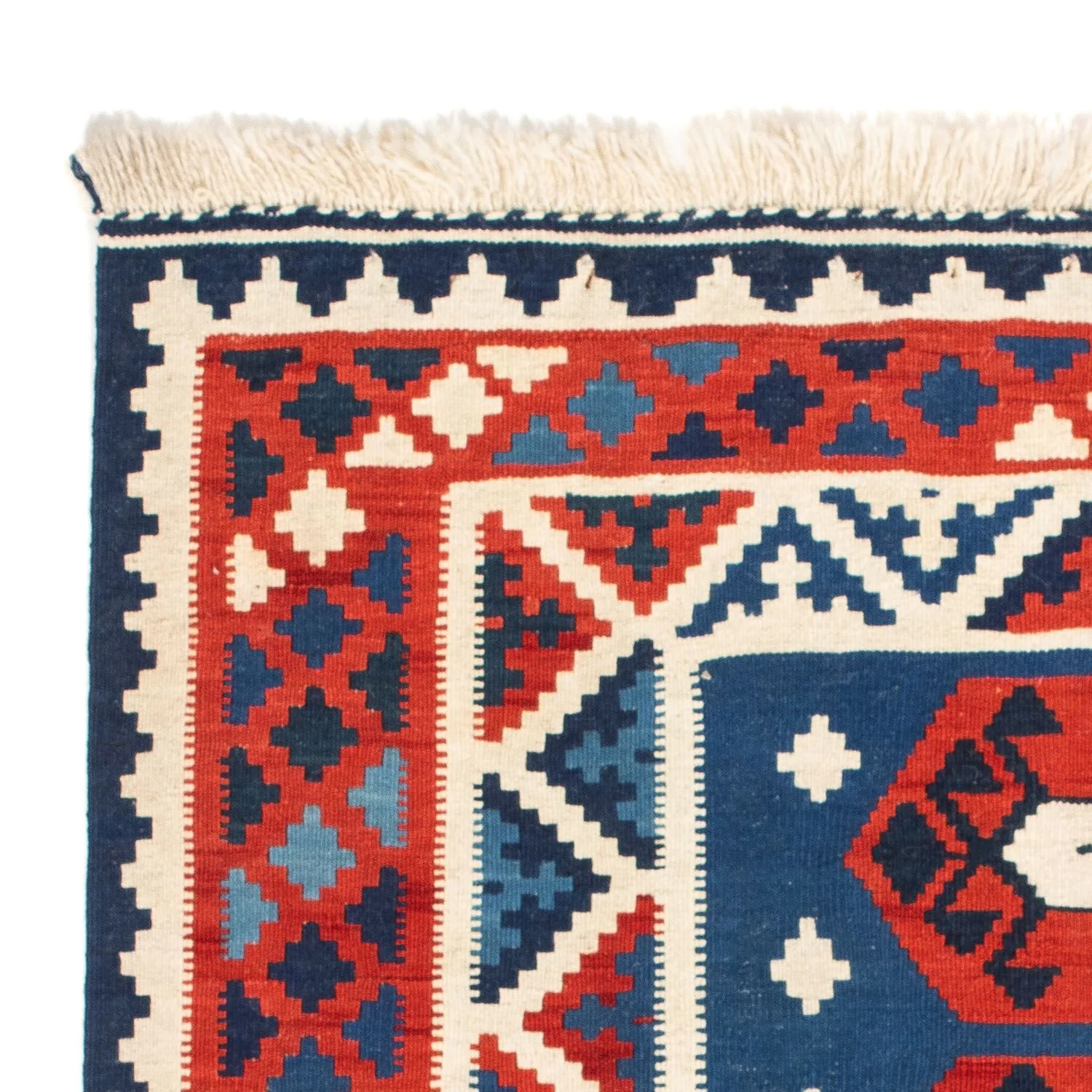 Kelim Teppich - Oriental 105 x 104 cm - dunkelblau - Image 2