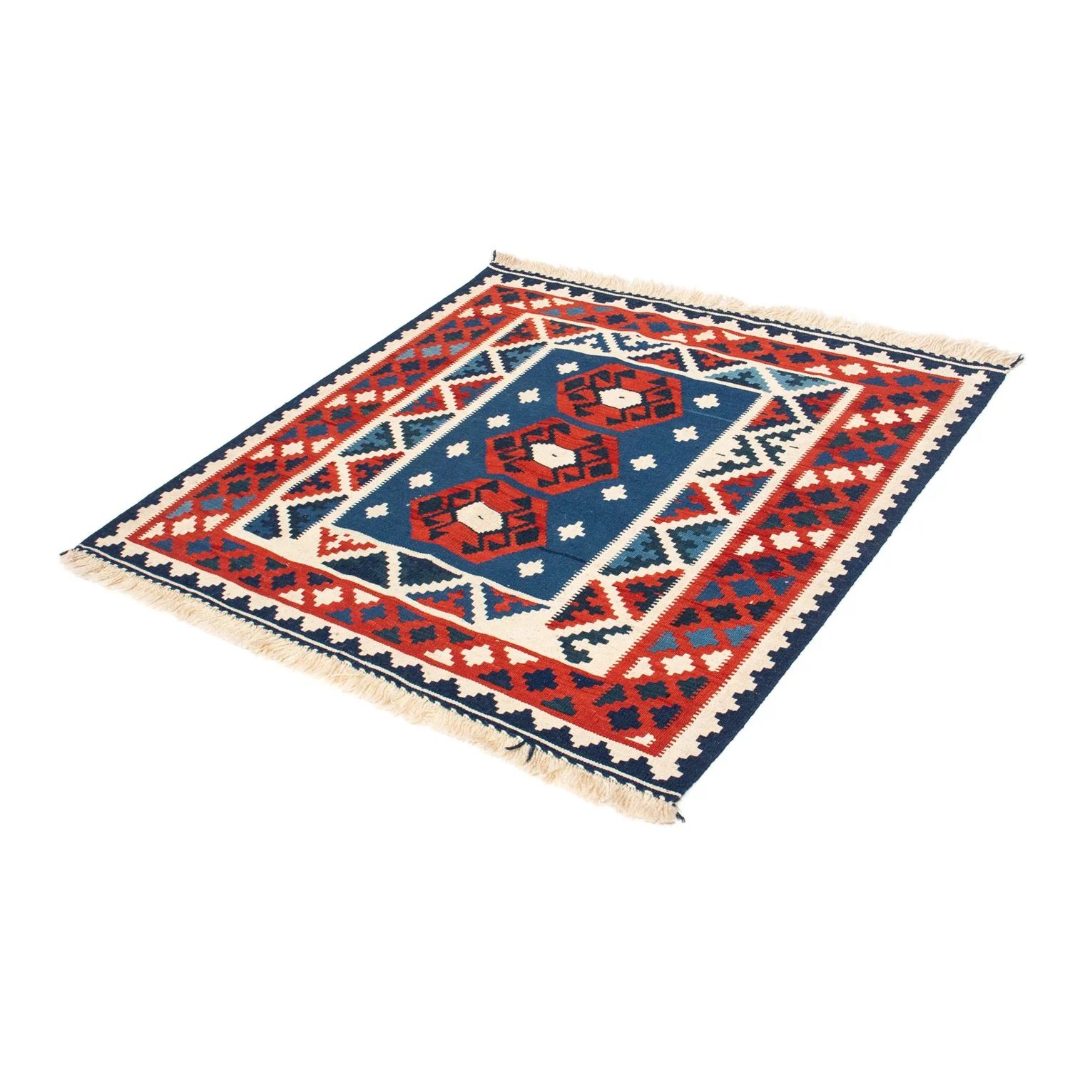Kelim Teppich - Oriental 105 x 104 cm - dunkelblau - Image 5