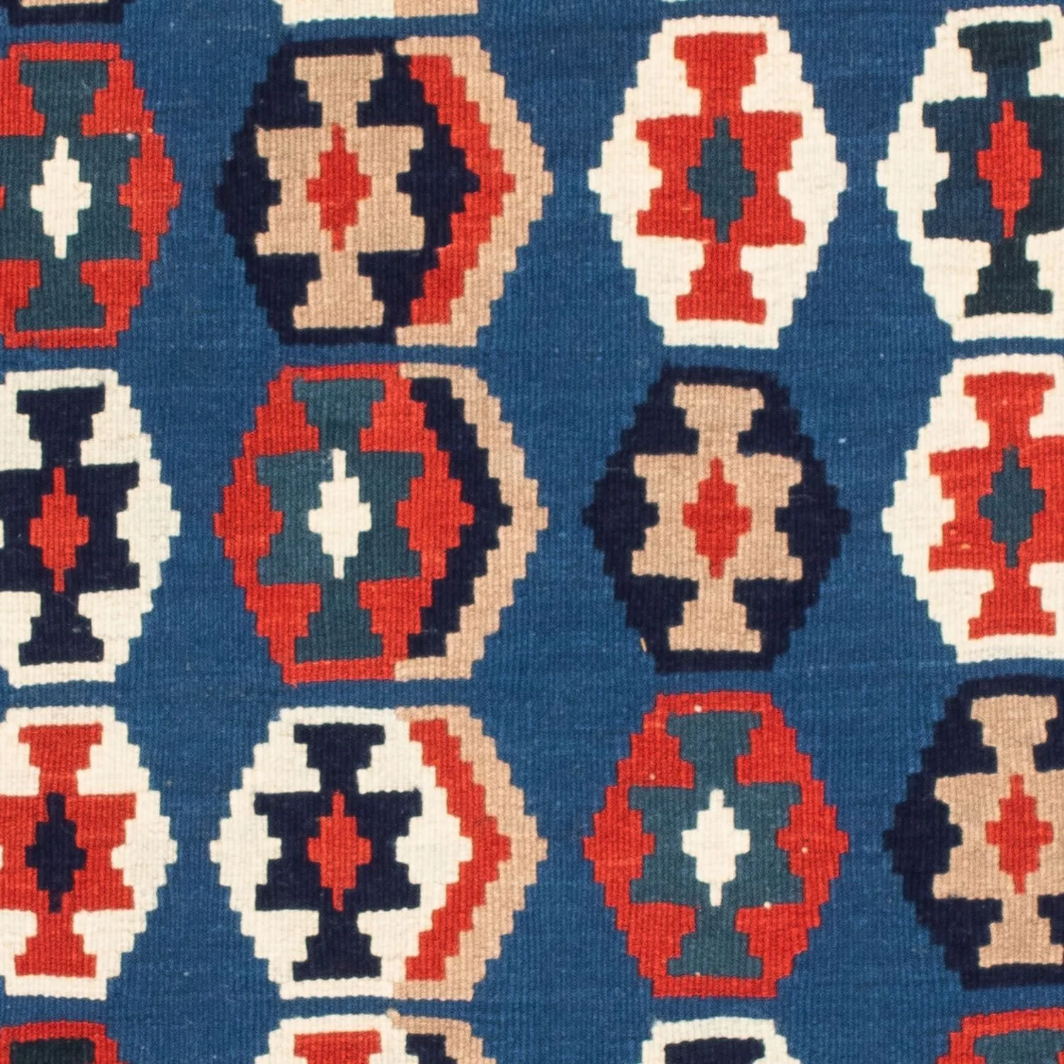 Kelim Teppich - Oriental 105 x 105 cm - dunkelblau - Image 2