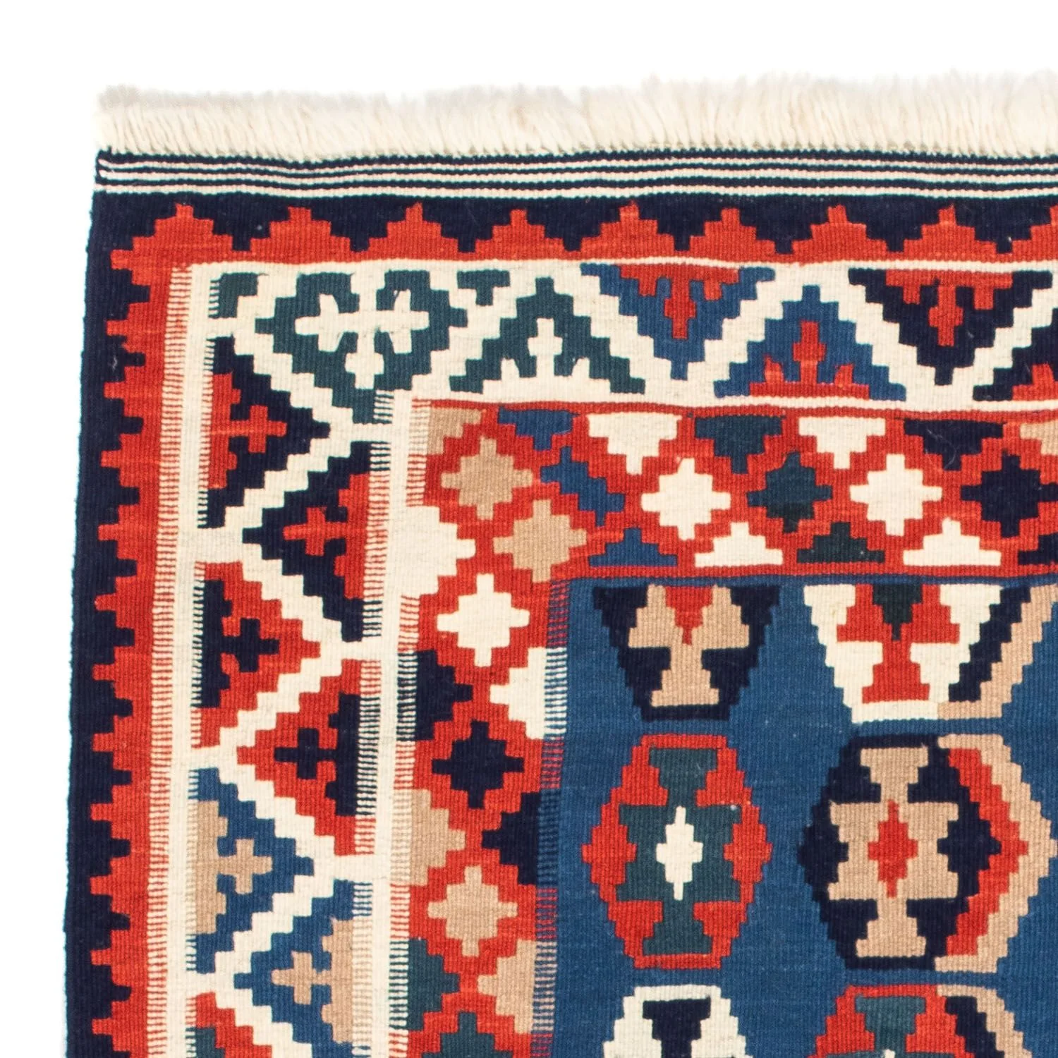 Kelim Teppich - Oriental 105 x 105 cm - dunkelblau - Image 3