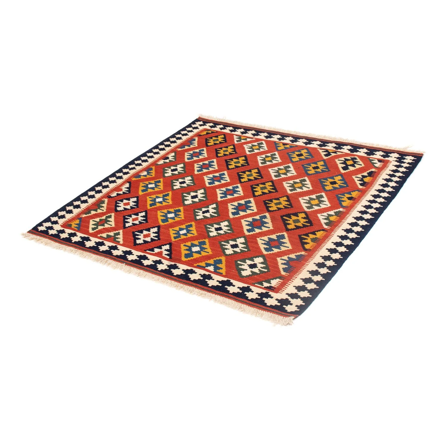 Kelim Teppich - Oriental 106 x 103 cm - rot - Image 5