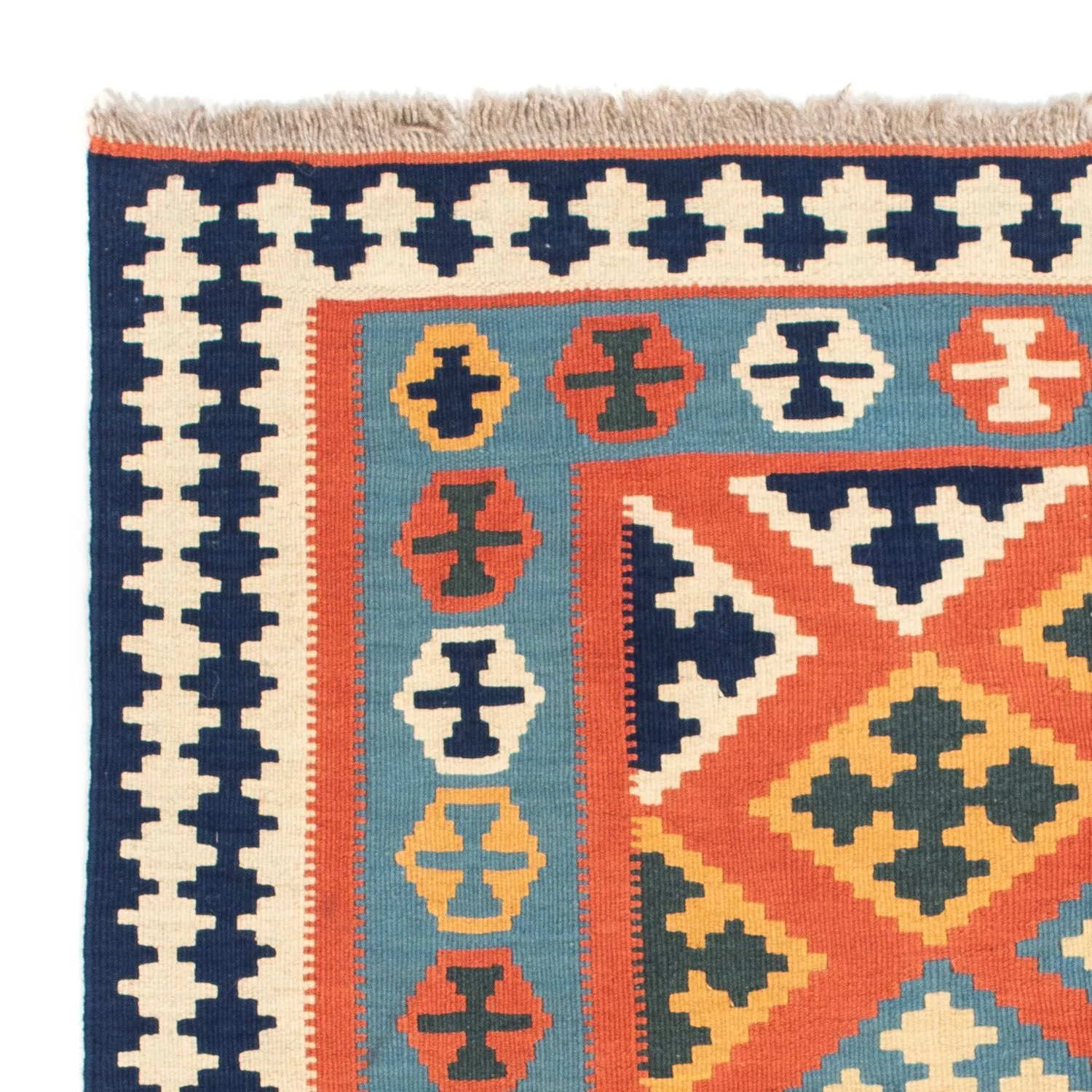Kelim Teppich - Oriental 106 x 106 cm - orange - Image 3