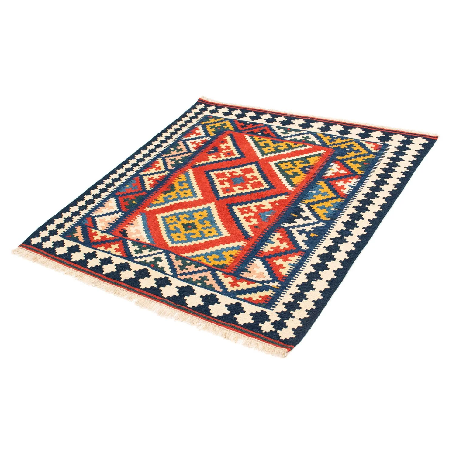 Kelim Teppich - Oriental 107 x 103 cm - rot - Image 5