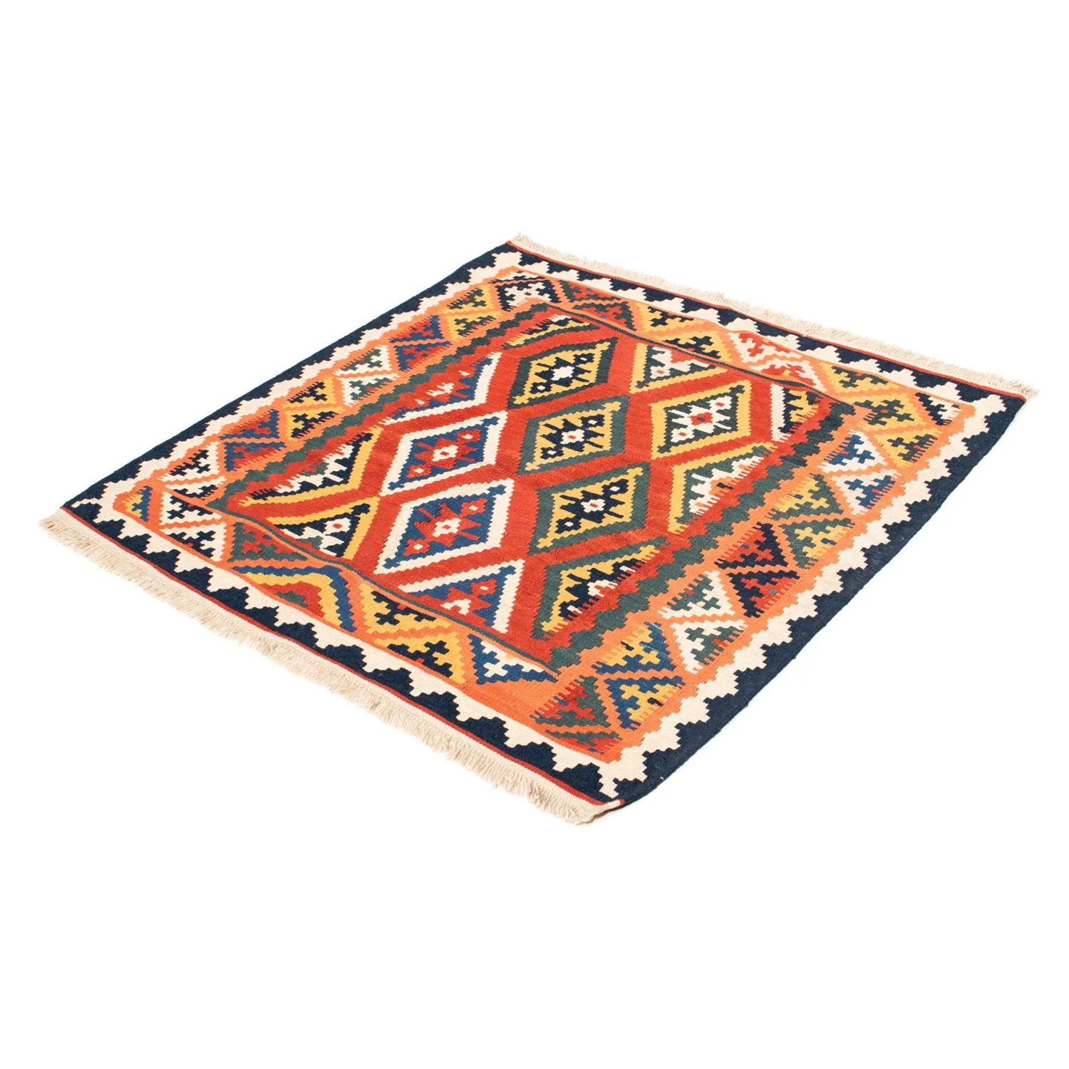 Kelim Teppich - Oriental 108 x 104 cm - orange - Image 5