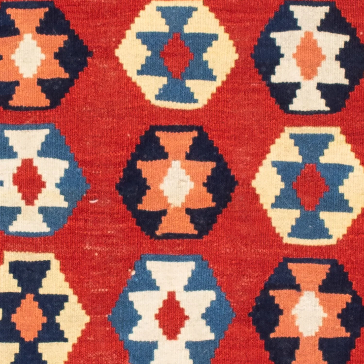 Kelim Teppich - Oriental 110 x 105 cm - blau - Image 2