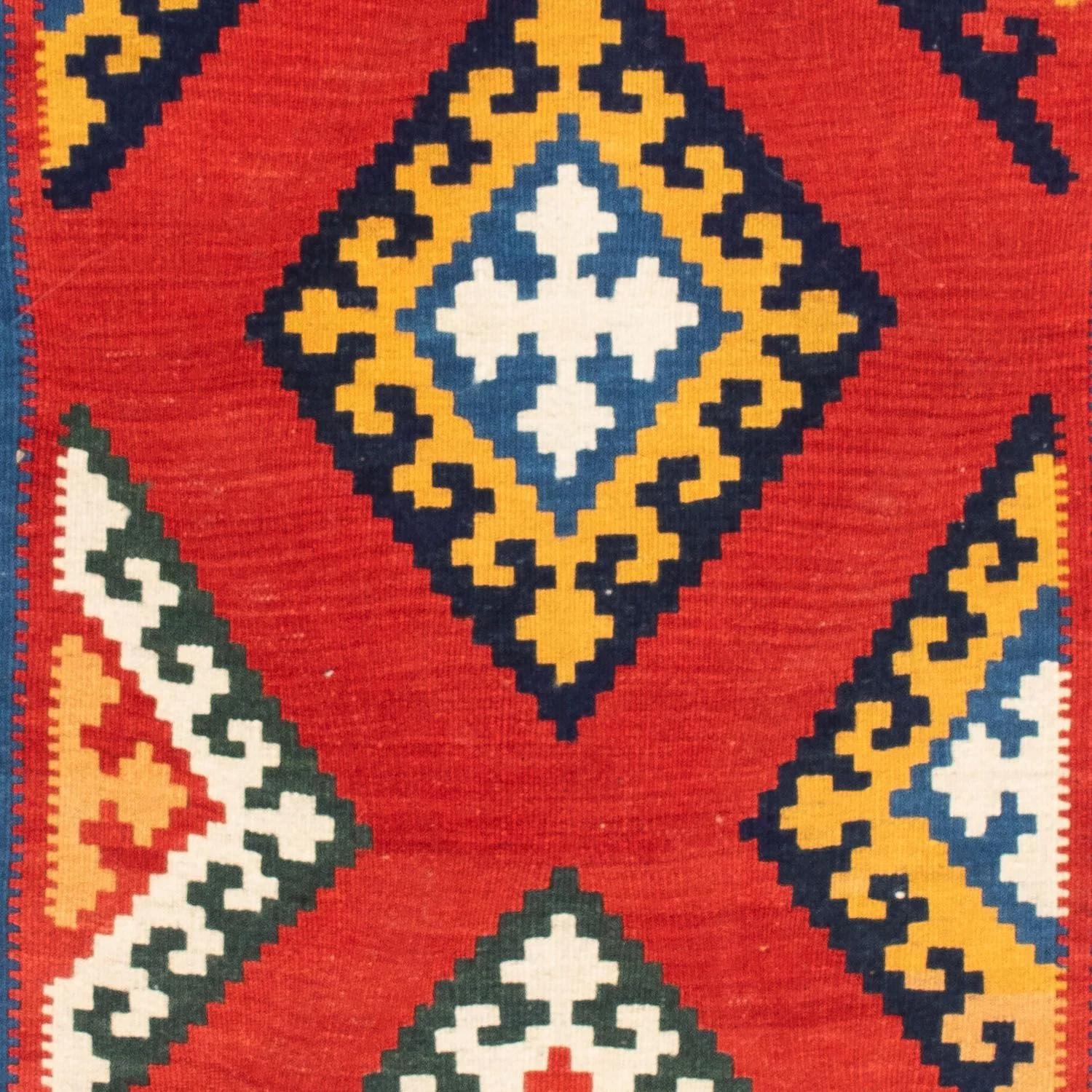 Kelim Teppich - Oriental 113 x 110 cm - rot - Image 2