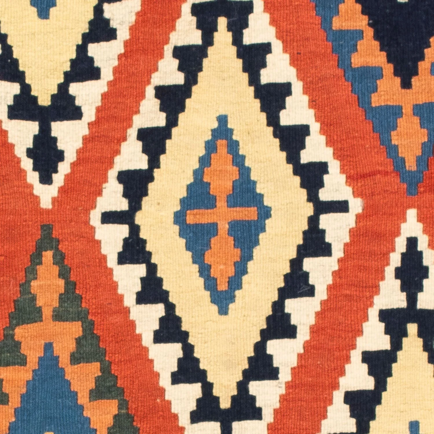 Kelim Teppich - Oriental 114 x 102 cm - rot - Image 2
