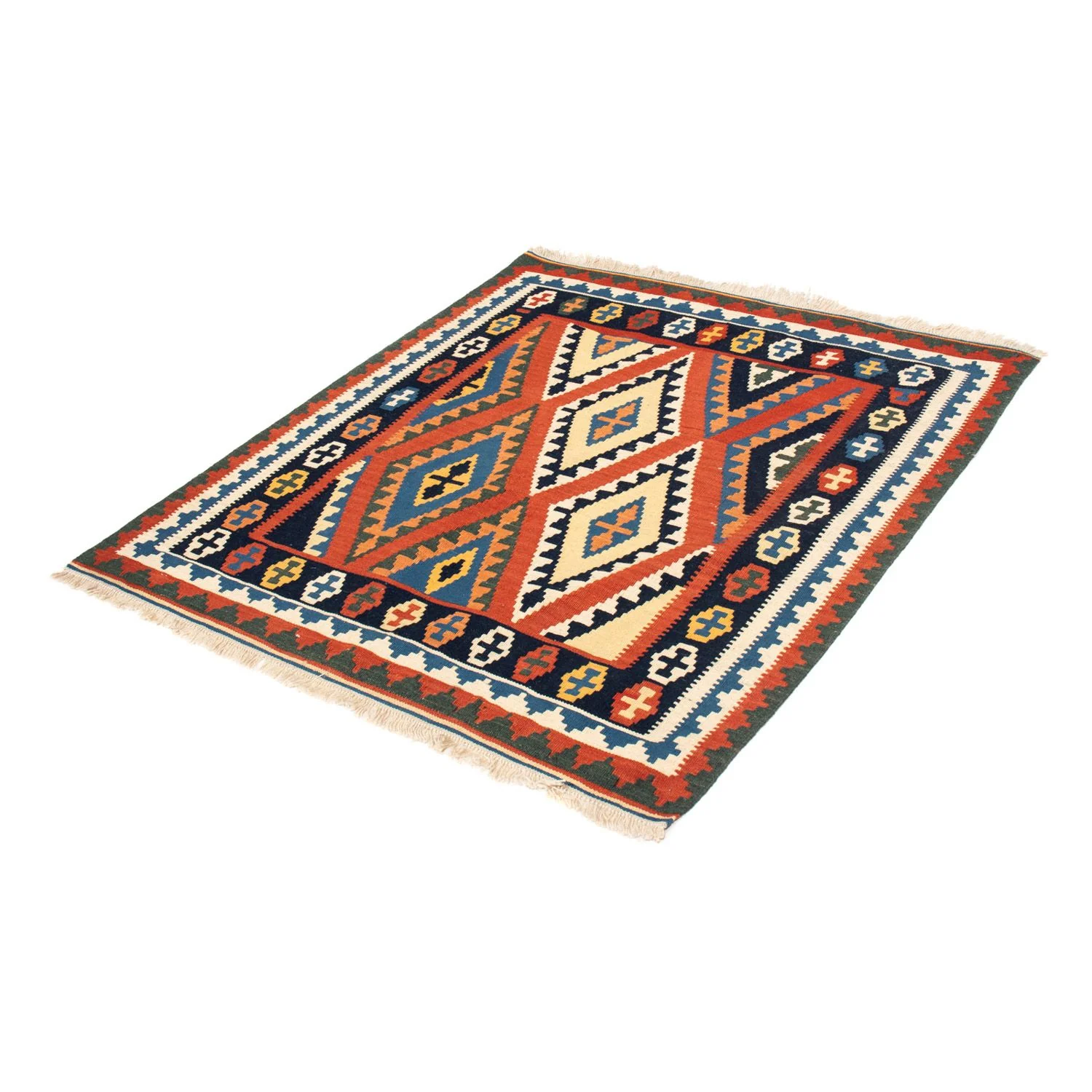 Kelim Teppich - Oriental 114 x 102 cm - rot - Image 5