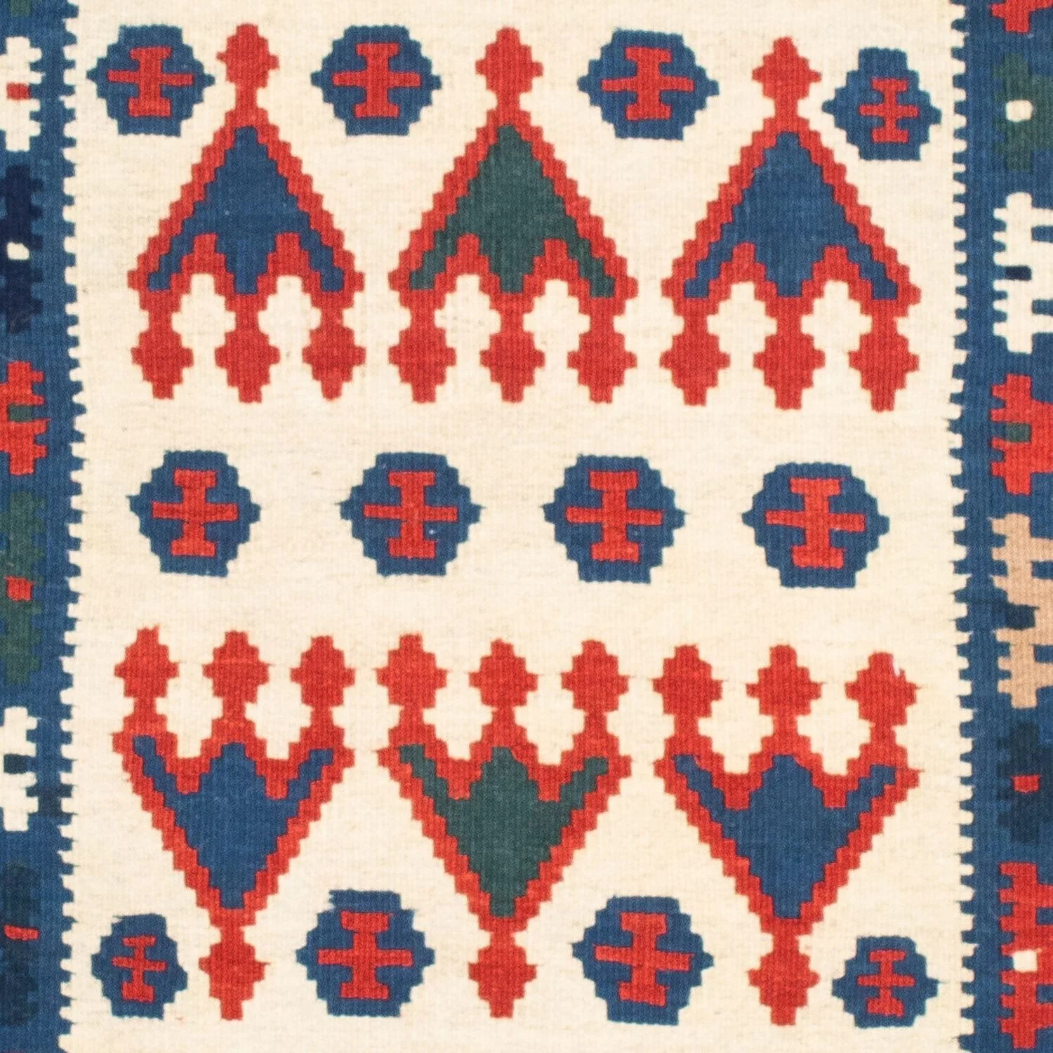 Kelim Teppich - Oriental 117 x 102 cm - dunkelblau - Image 2