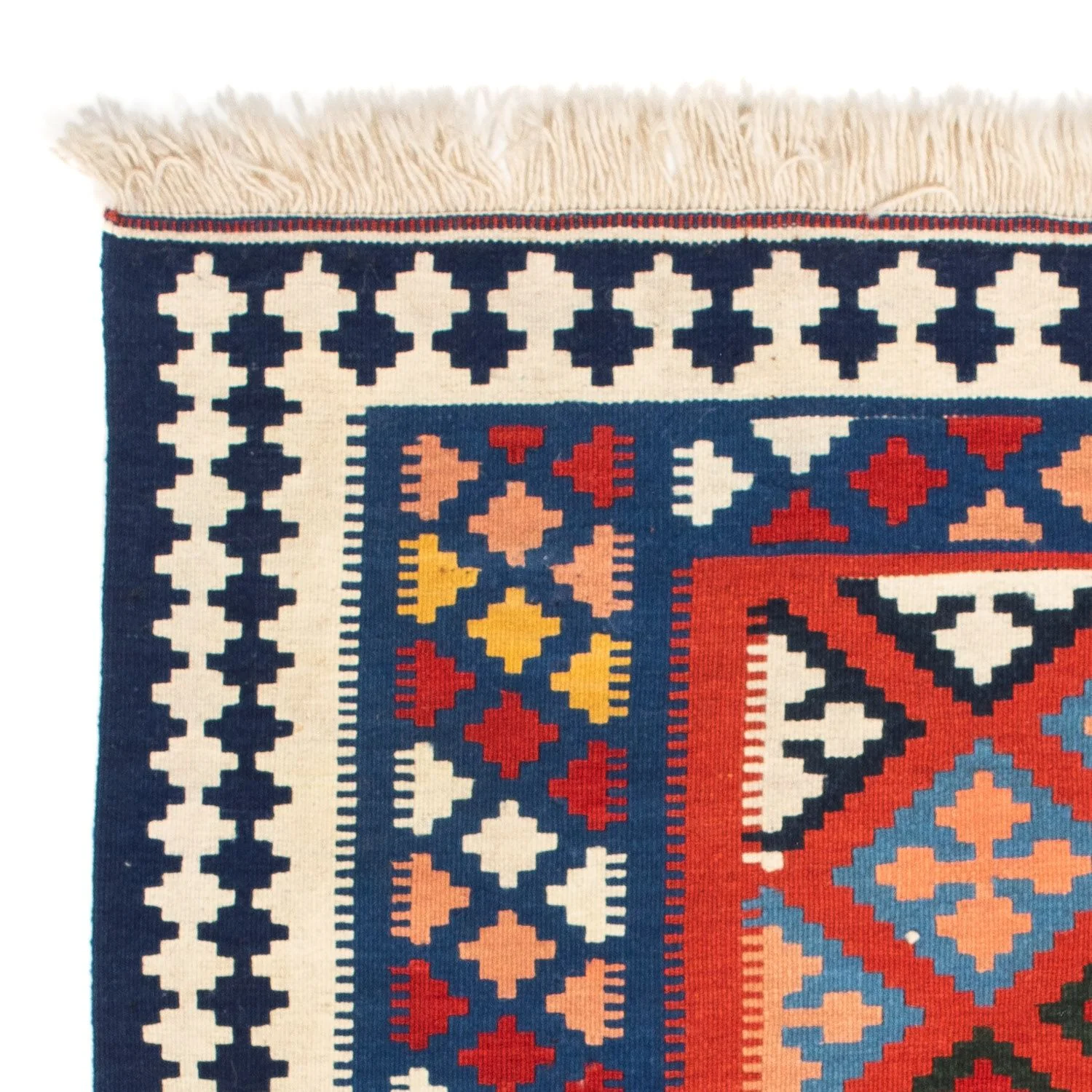 Kelim Teppich - Oriental 118 x 102 cm - blau - Image 3