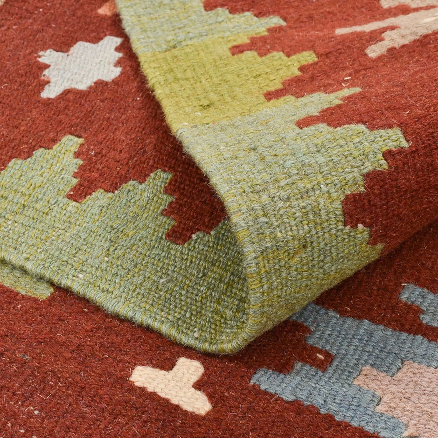 Kelim Fars Teppich 132x97cm - Image 4