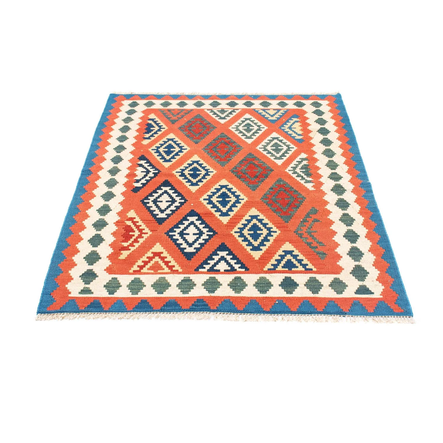 Kelim Teppich - Oriental 140 x 105 cm - rot - Image 5