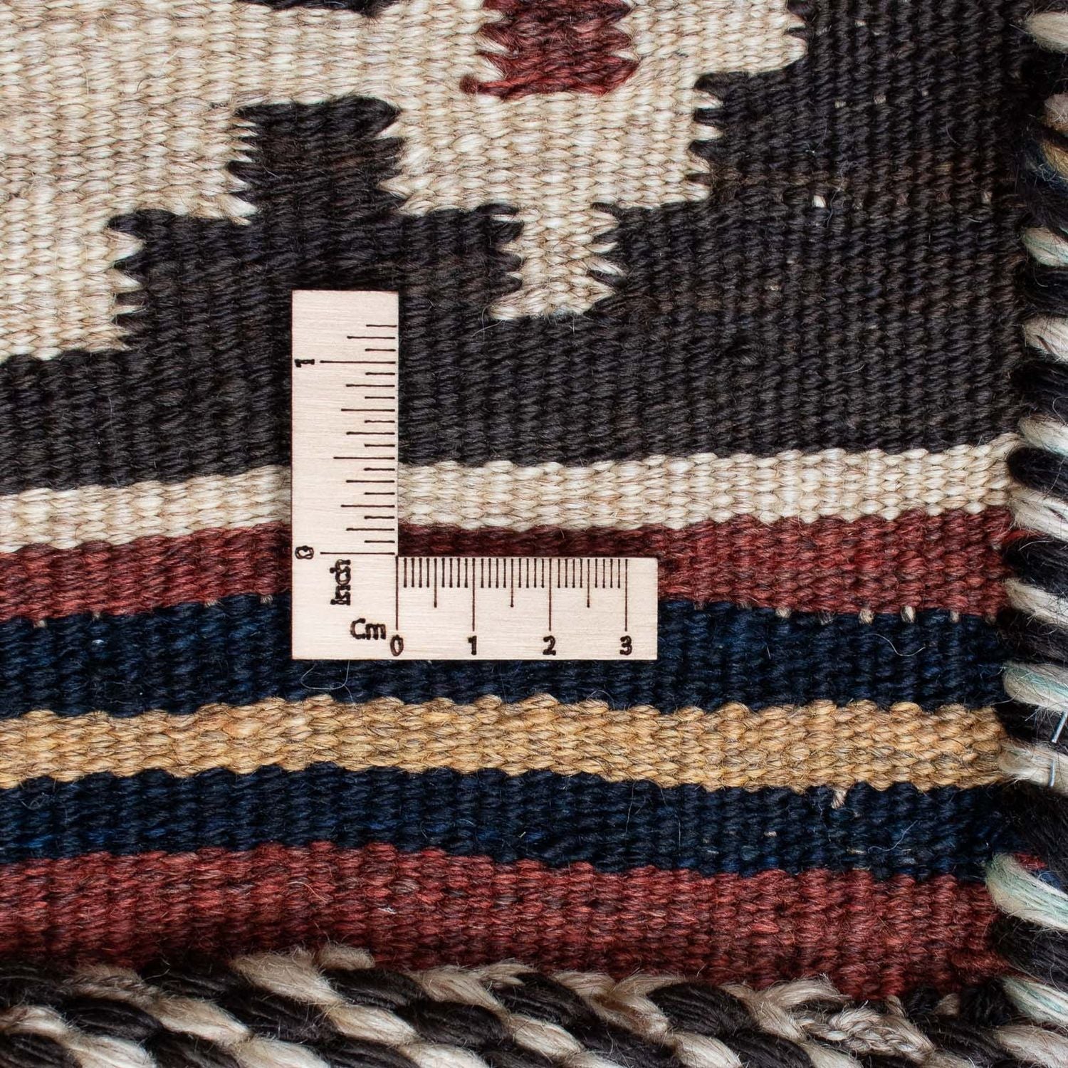 Kelim Teppich - Oriental 144 x 132 cm - dunkelrot - Image 6