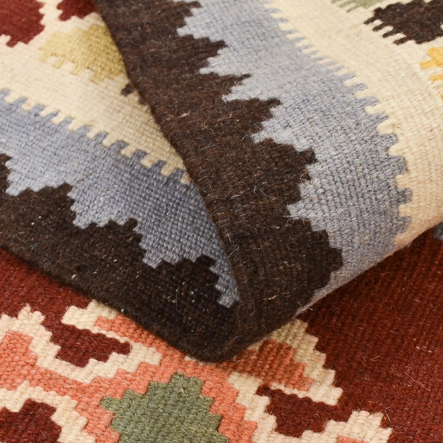 Kelim Fars Teppich 145x106cm - Image 4