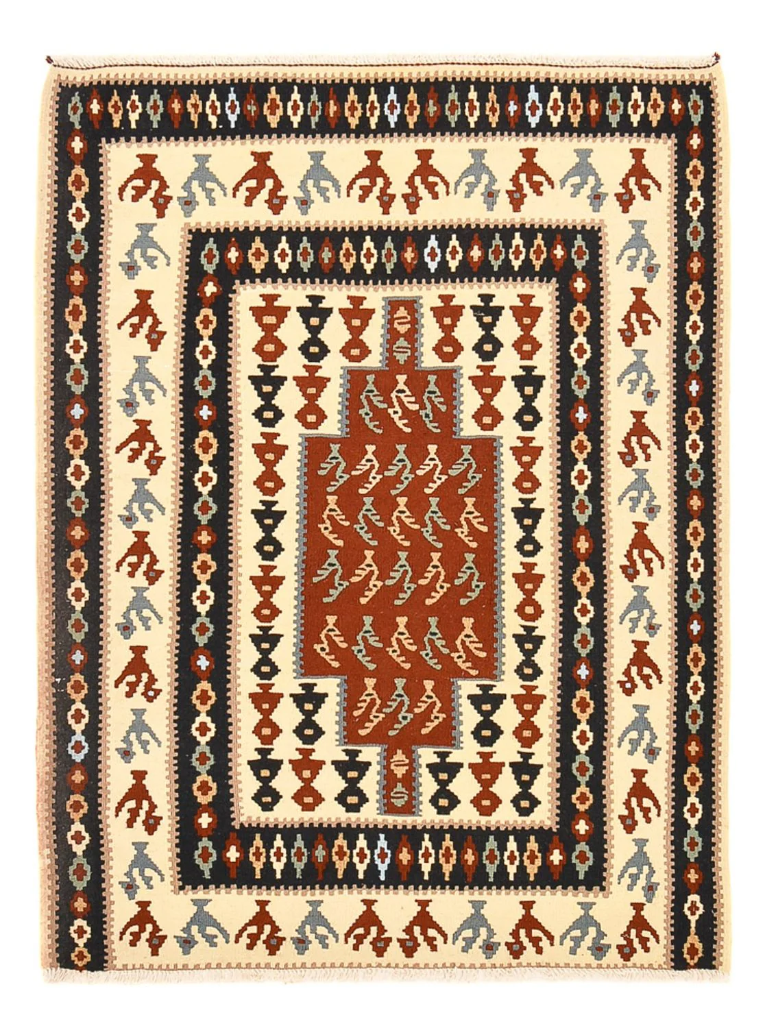 Kelim Fars Teppich 145x111cm