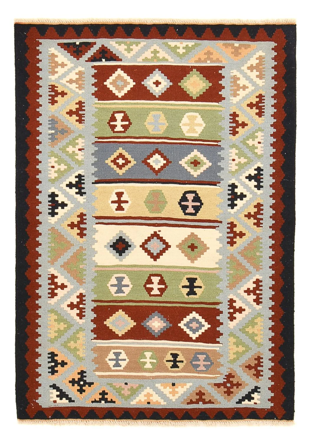 Kelim Teppich - Oriental - 146 x 103 cm - mehrfarbig
