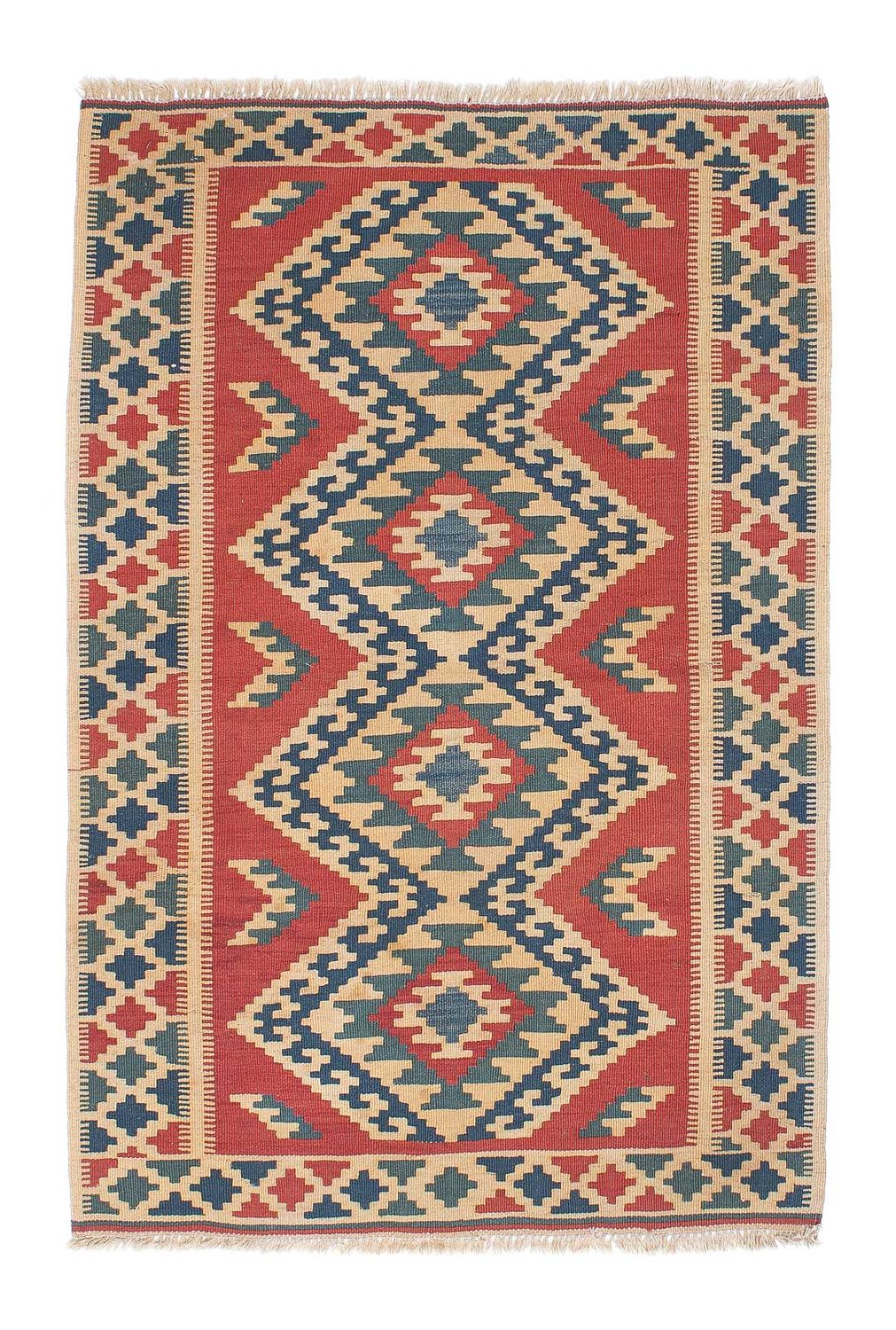 Kelim Teppich - Oriental 150 x 100 cm - mehrfarbig