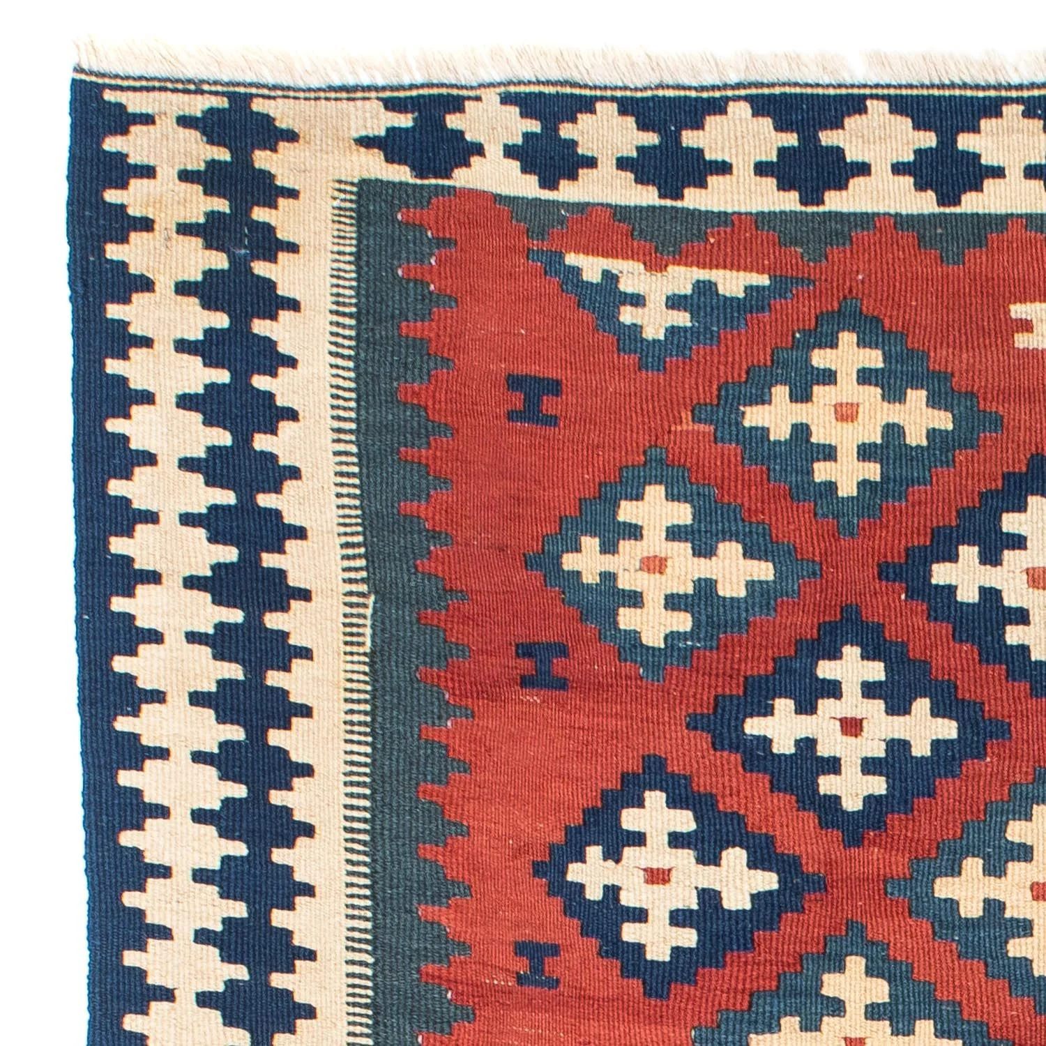 Kelim Teppich - Oriental 150 x 106 cm - dunkelrot - Image 3