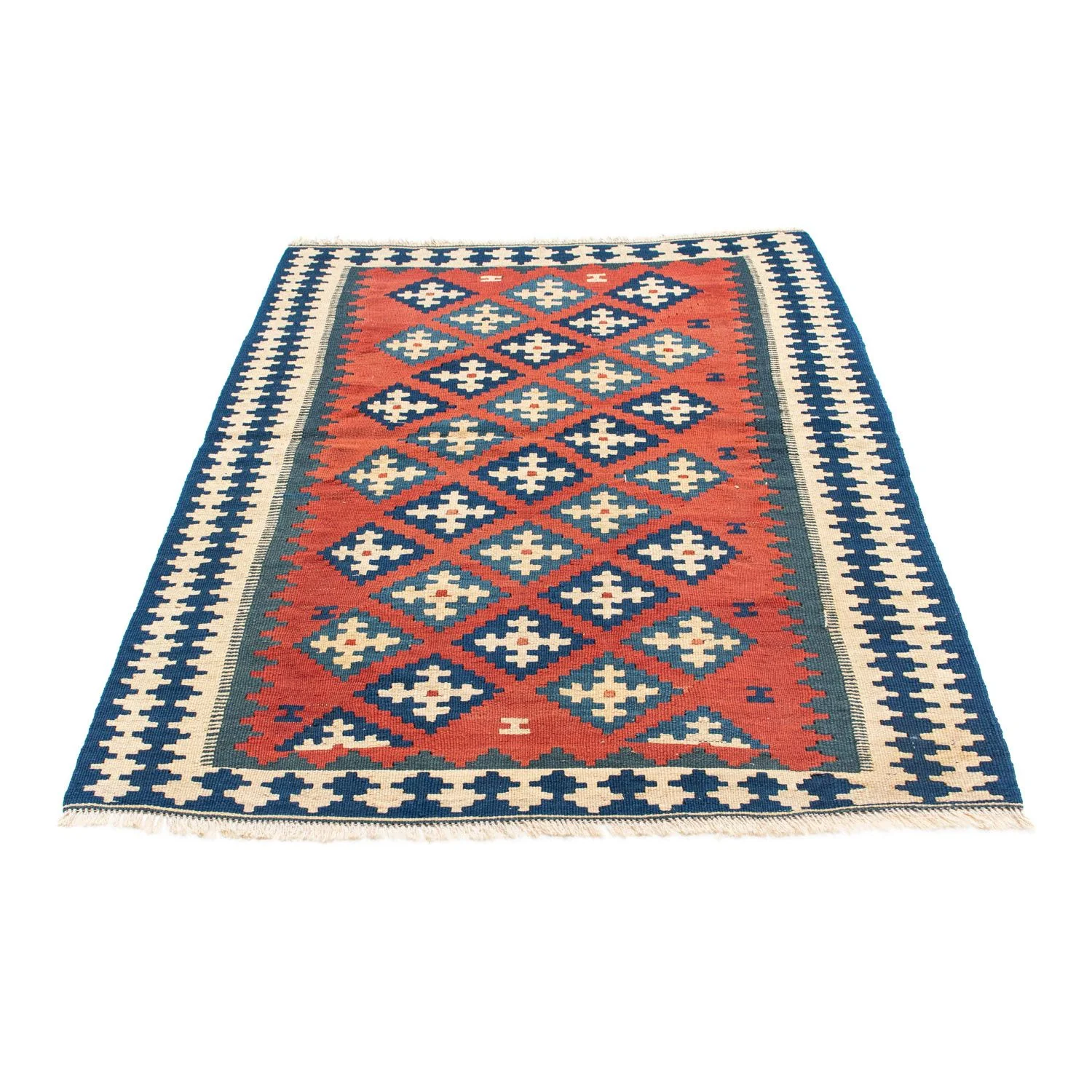 Kelim Teppich - Oriental 150 x 106 cm - dunkelrot - Image 5