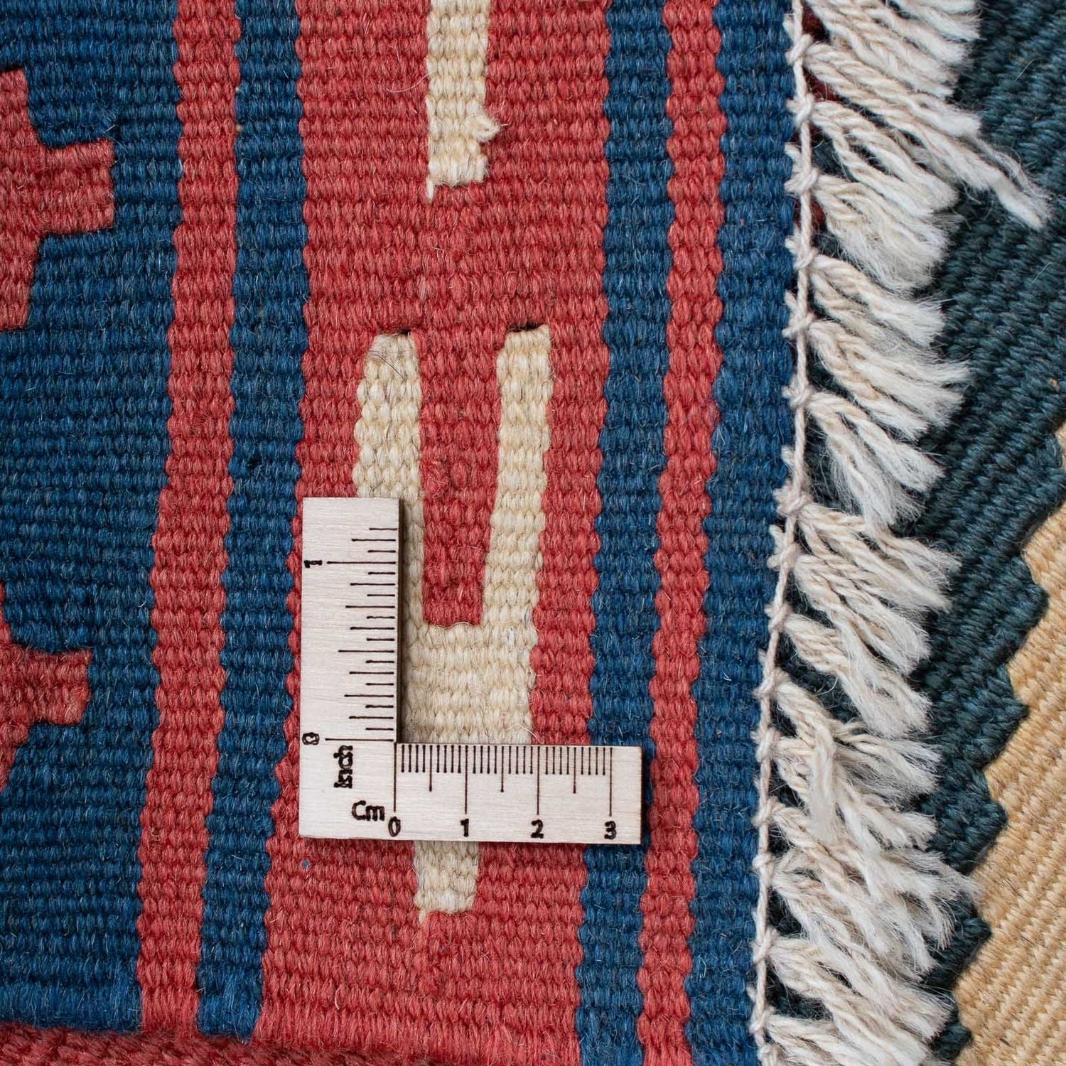 Kelim Teppich - Oriental 150 x 97 cm - dunkelrot - Image 6