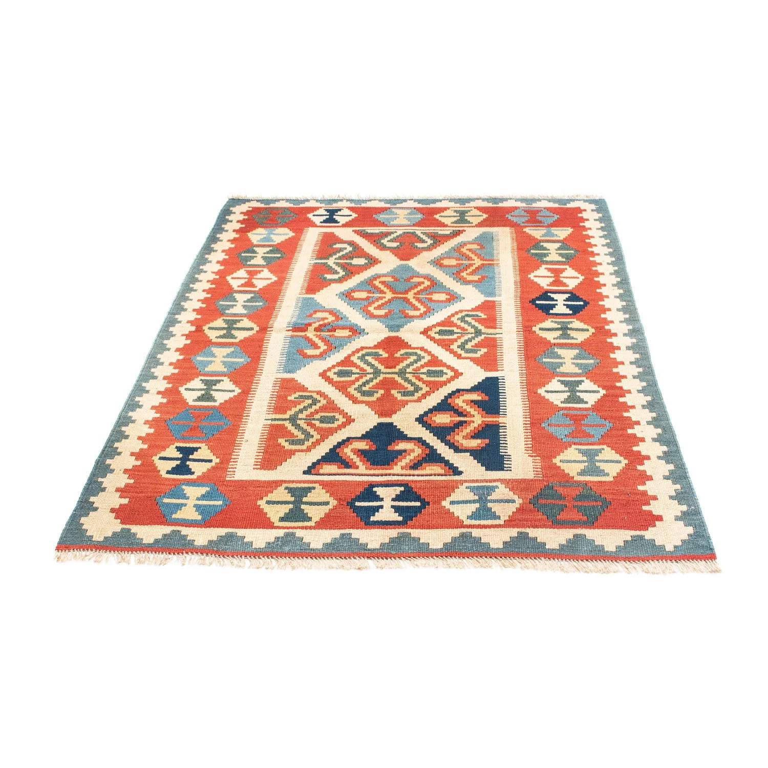 Kelim Teppich - Oriental 152 x 110 cm - rot - Image 5