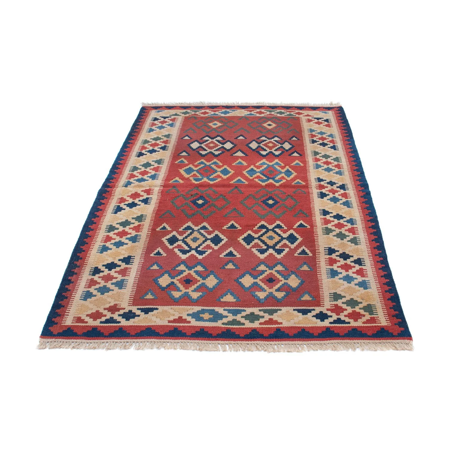 Kelim Teppich - Oriental 156 x 105 cm - dunkelrot - Image 5