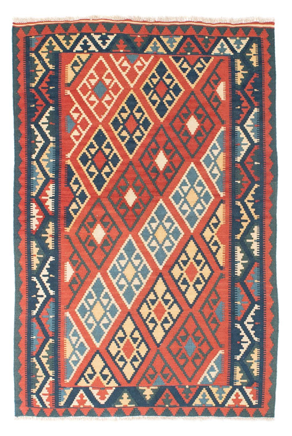 Kelim Teppich - Oriental 156 x 105 cm - rost