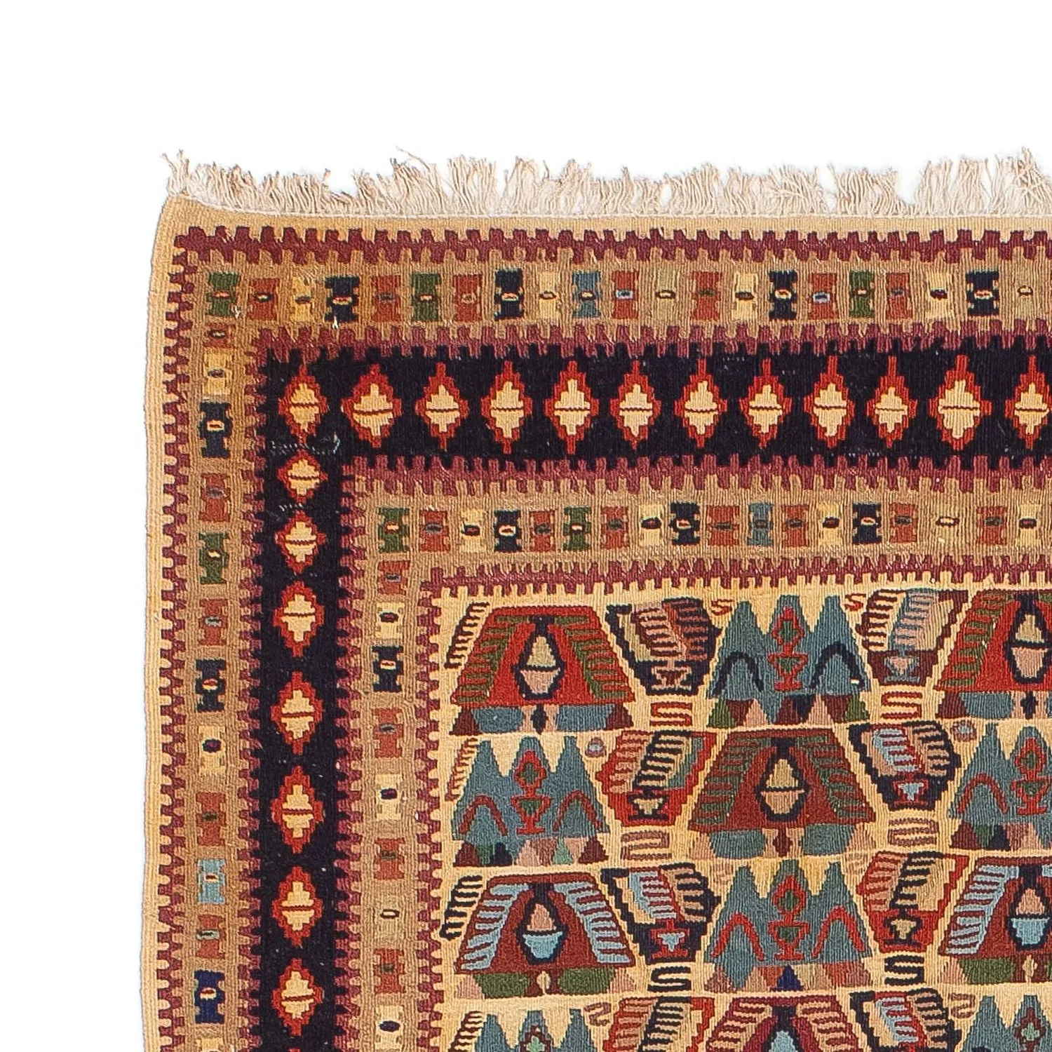 Kelim Teppich - Oriental 158 x 108 cm - hellbraun - Image 3