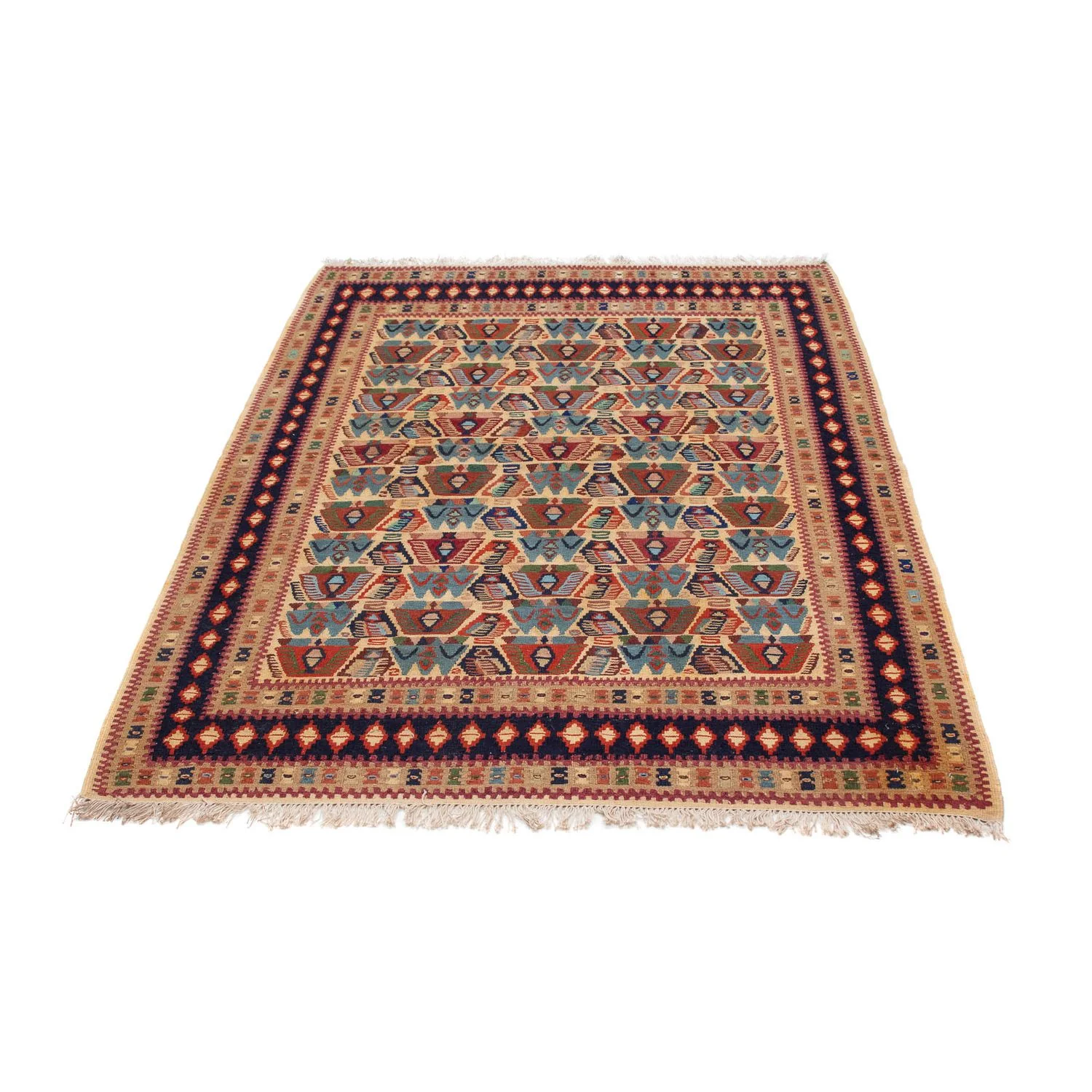 Kelim Teppich - Oriental 158 x 108 cm - hellbraun - Image 5