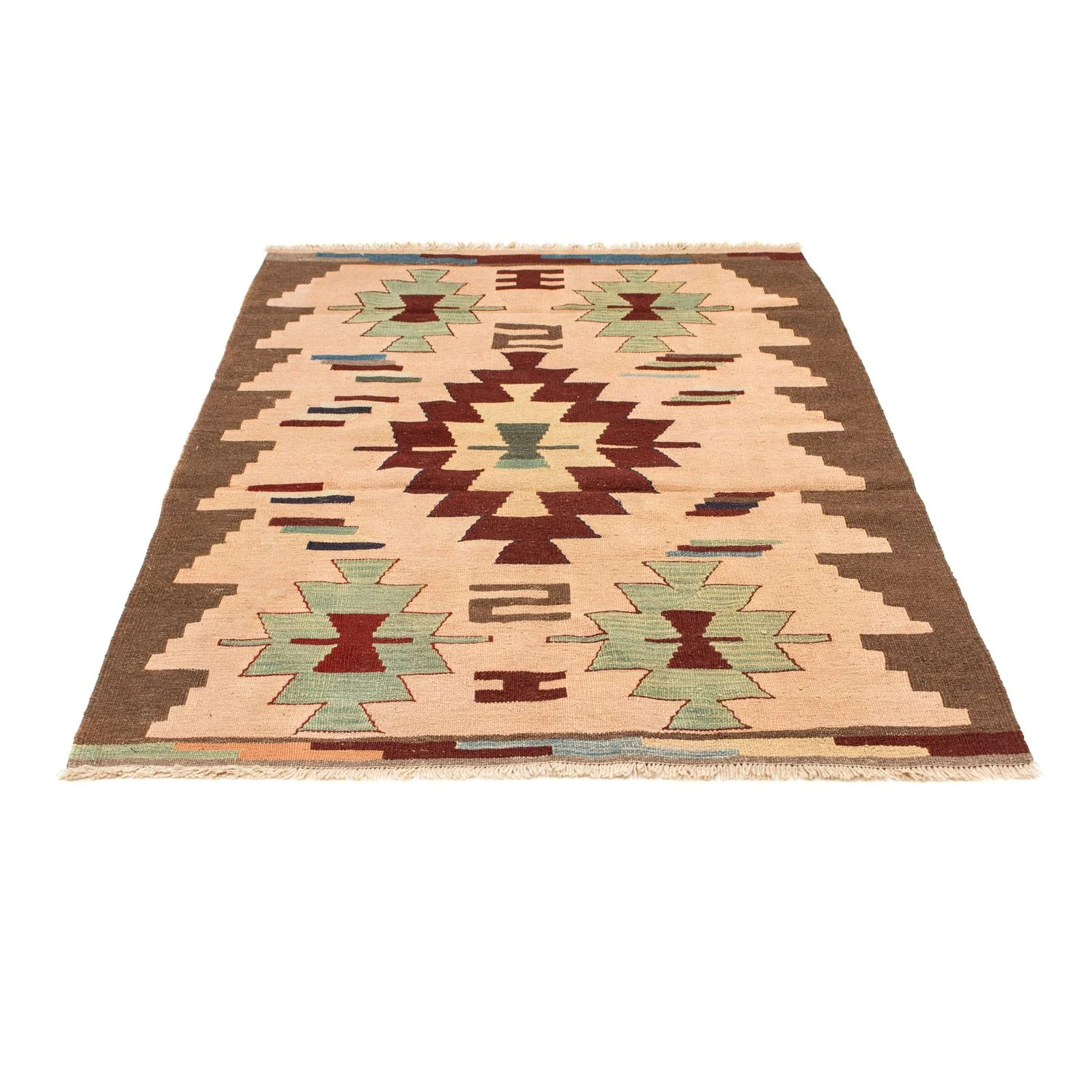 Kelim Teppich - Oriental 158 x 120 cm - hellbraun - Image 5