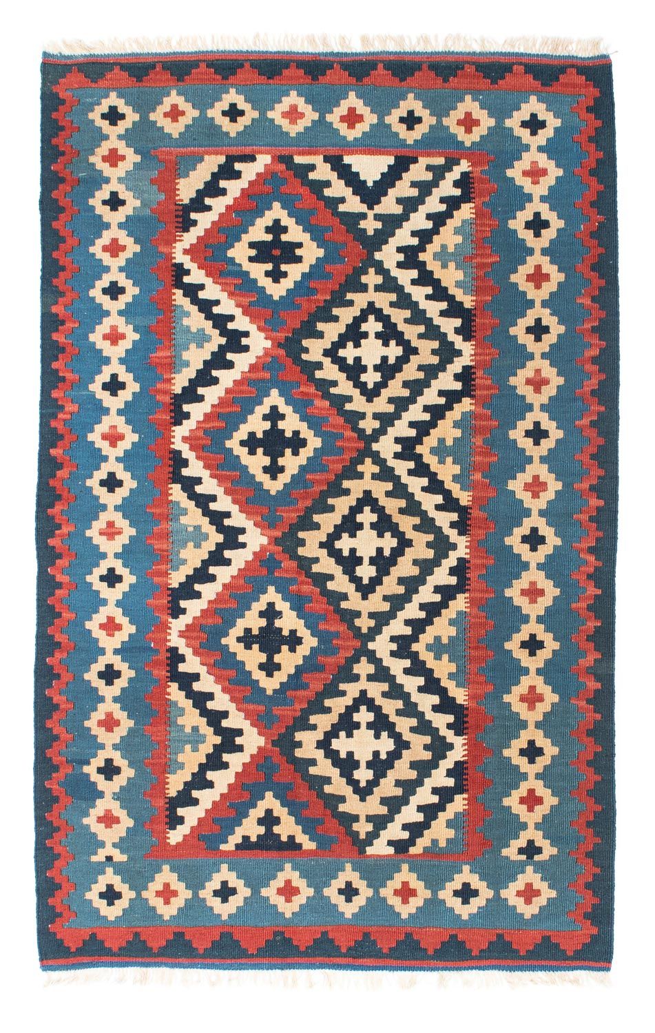 Kelim Teppich - Oriental 160 x 103 cm - blau