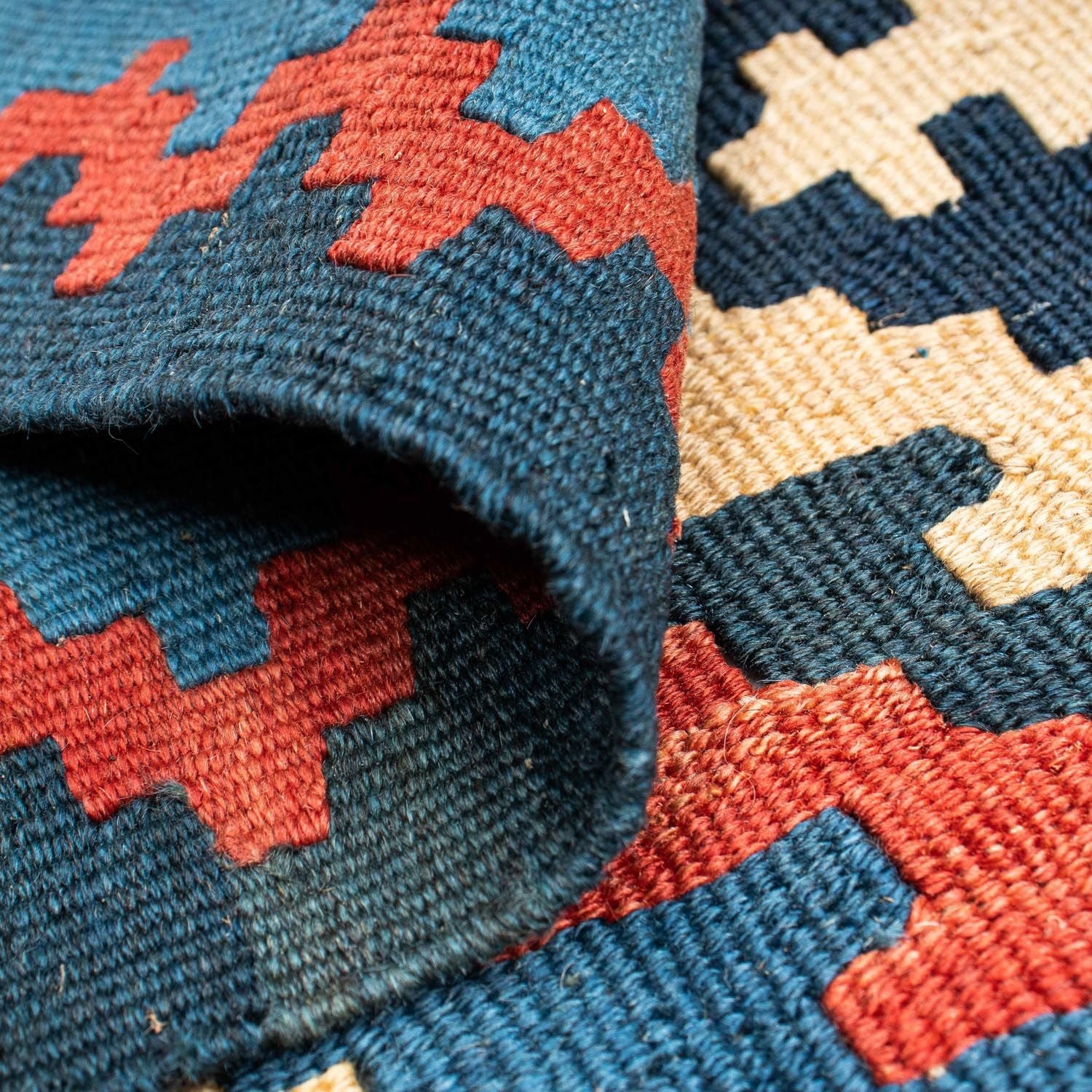 Kelim Teppich - Oriental 160 x 103 cm - blau - Image 4