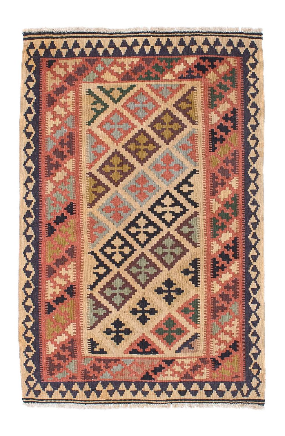Kelim Teppich - Oriental 160 x 107 cm - mehrfarbig