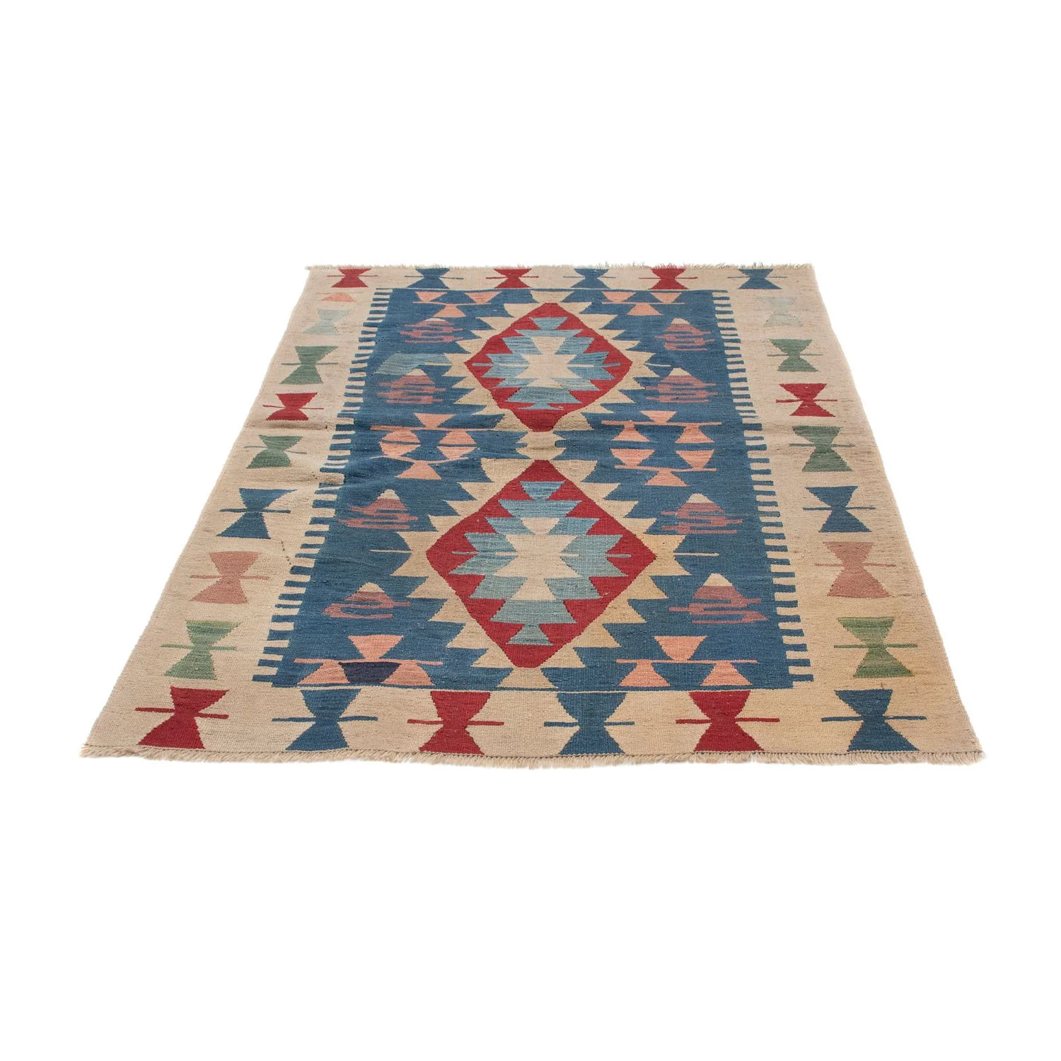 Kelim Teppich - Oriental 160 x 115 cm - blau - Image 5