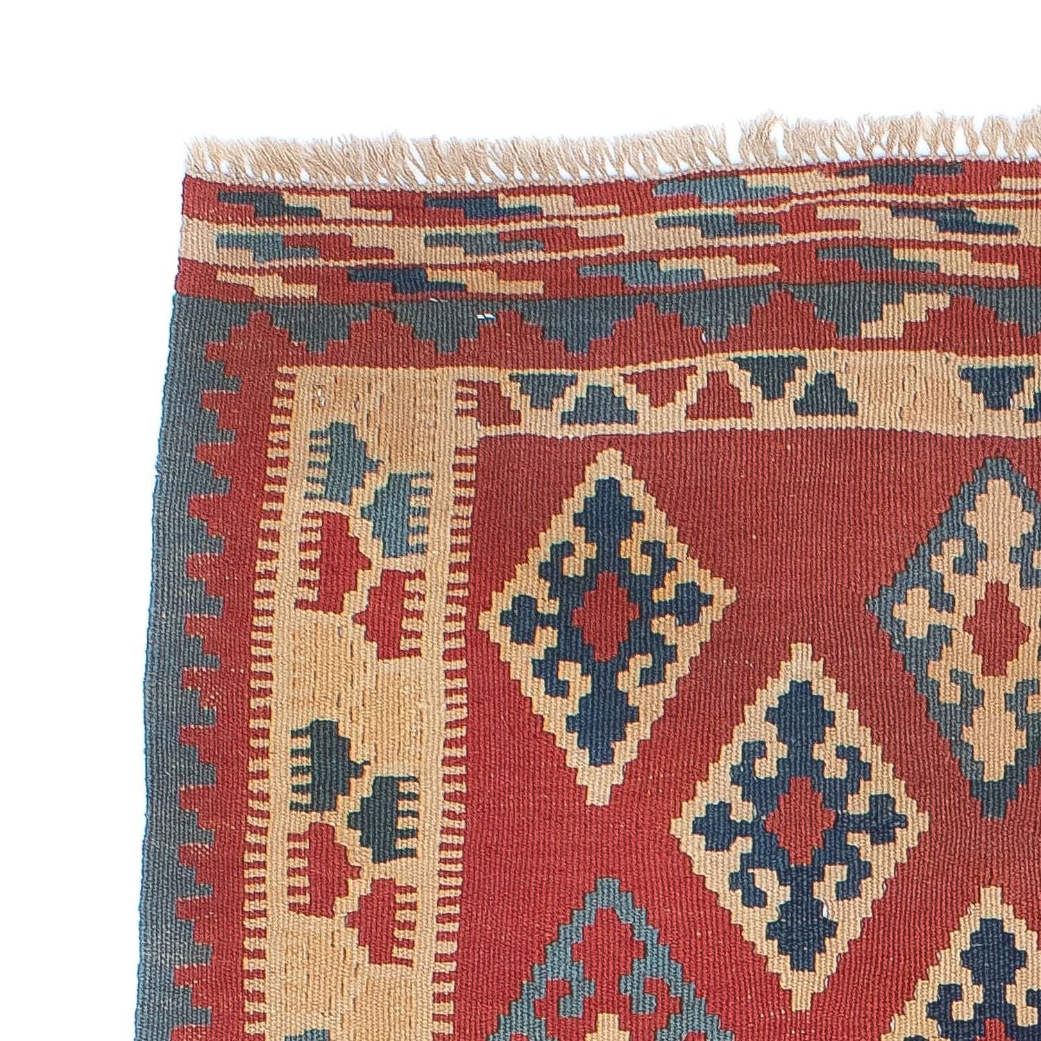 Kelim Teppich - Oriental 161 x 96 cm - dunkelrot - Image 3