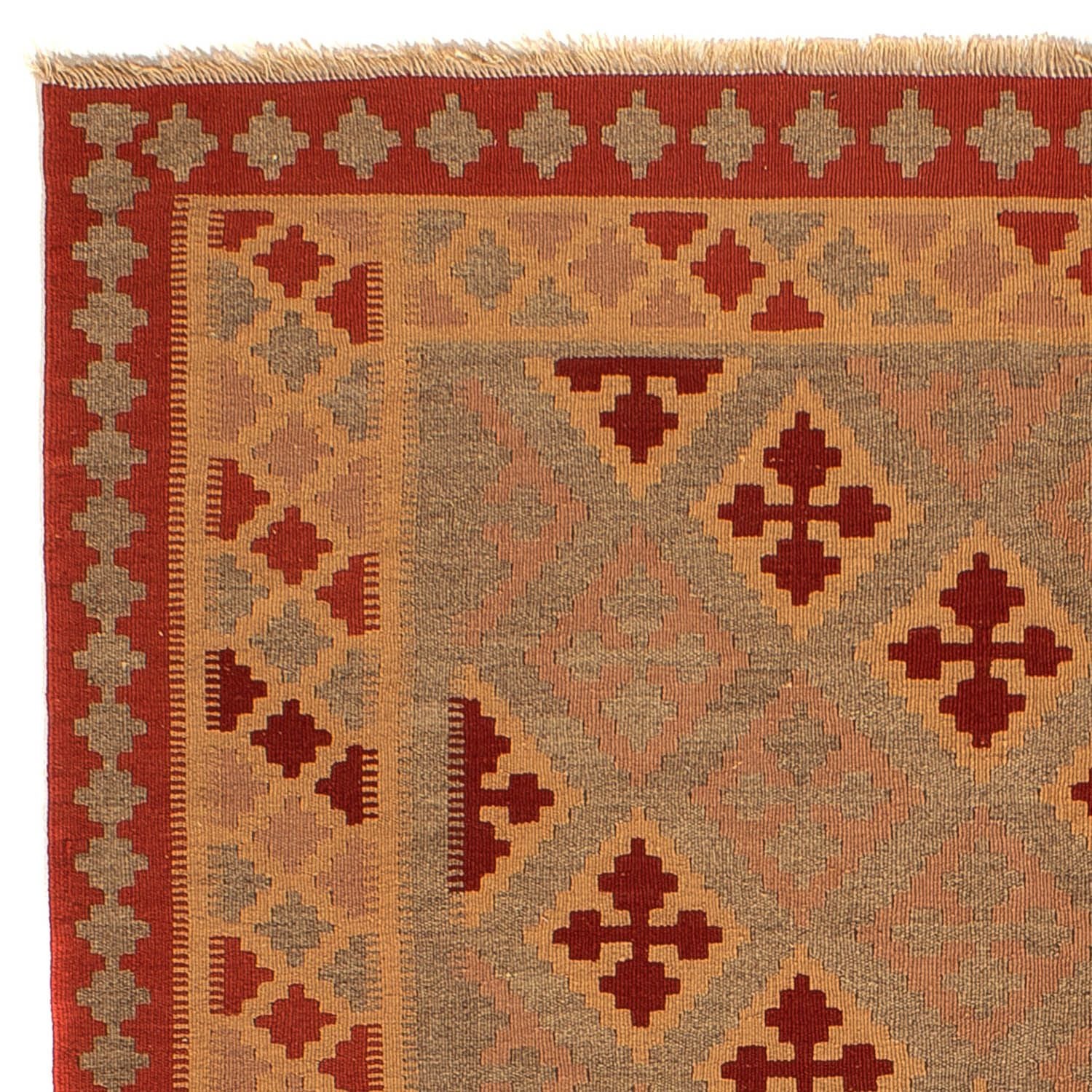 Kelim Teppich - Oriental 165 x 161 cm - dunkelrot - Image 3