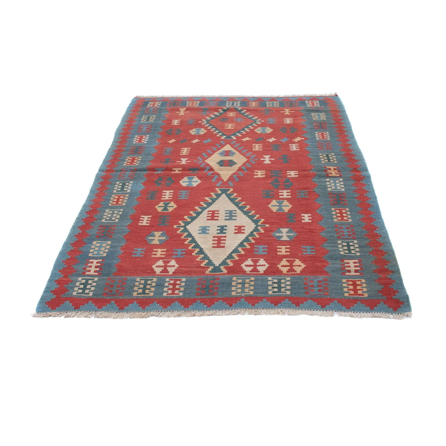 Kelim Teppich - Oriental 168 x 113 cm - dunkelrot - Image 5