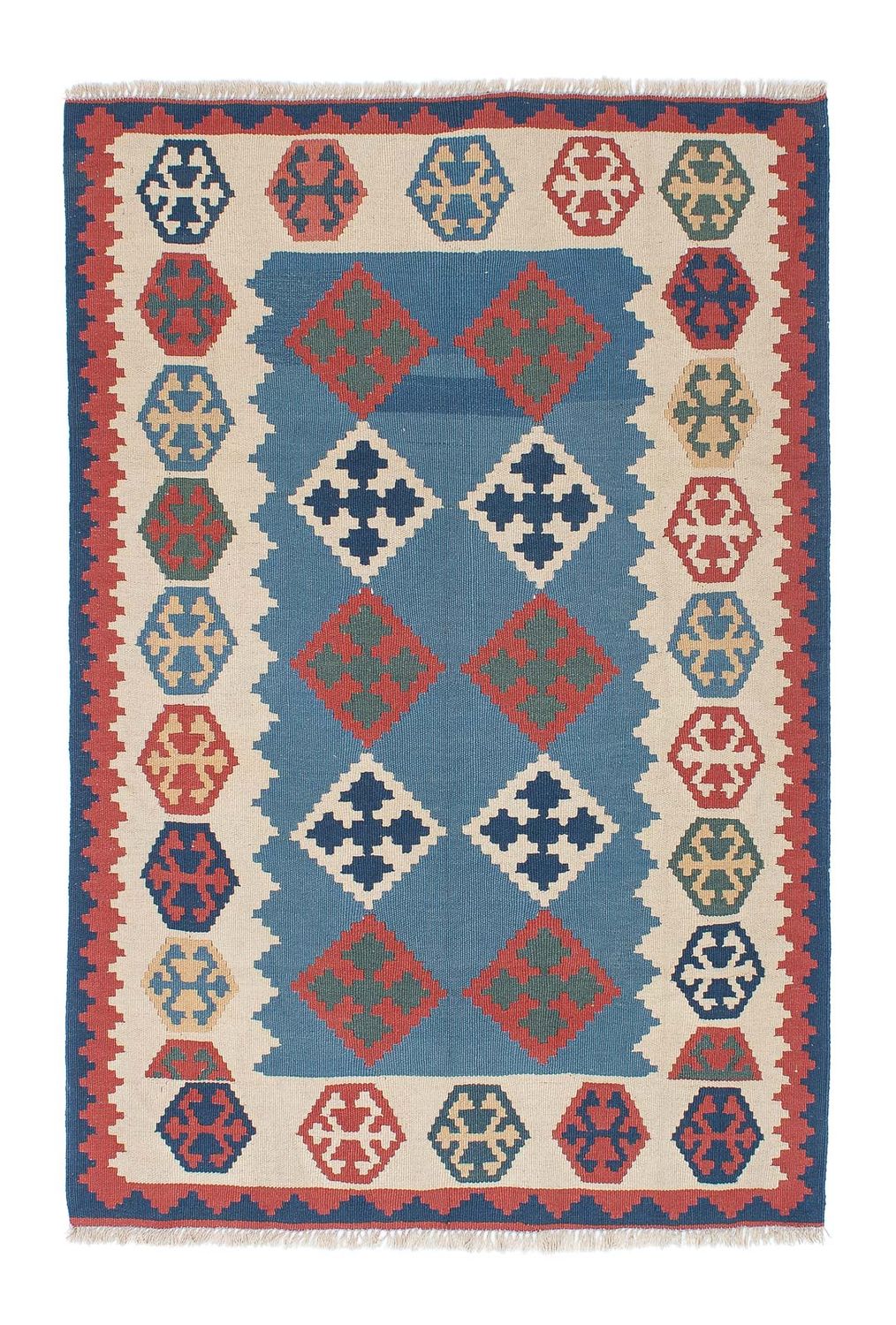 Kelim Teppich - Oriental 168 x 115 cm - blau