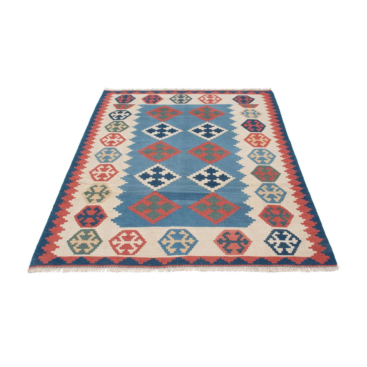 Kelim Teppich - Oriental 168 x 115 cm - blau - Image 5