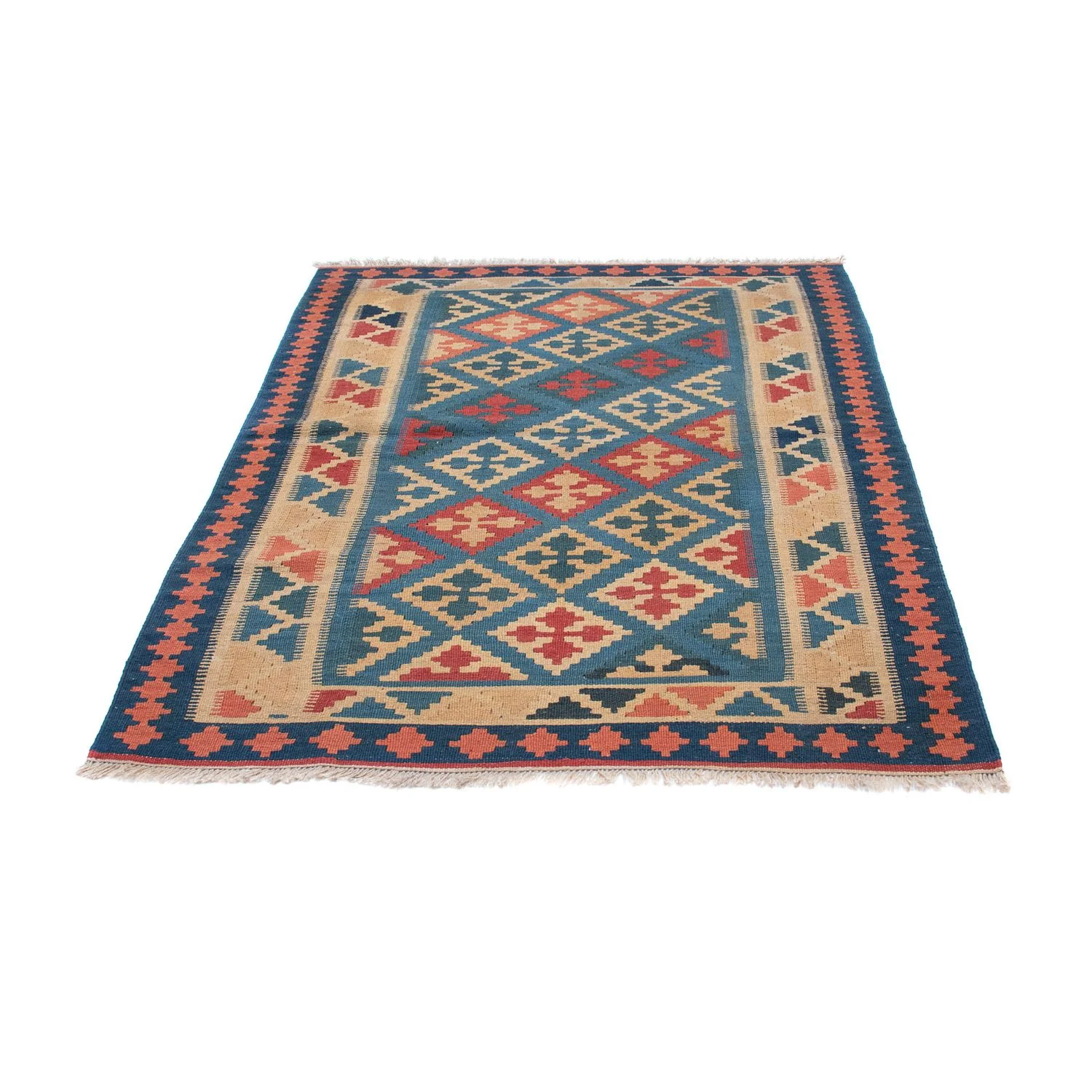 Kelim Teppich - Oriental 168 x 118 cm - blau - Image 5