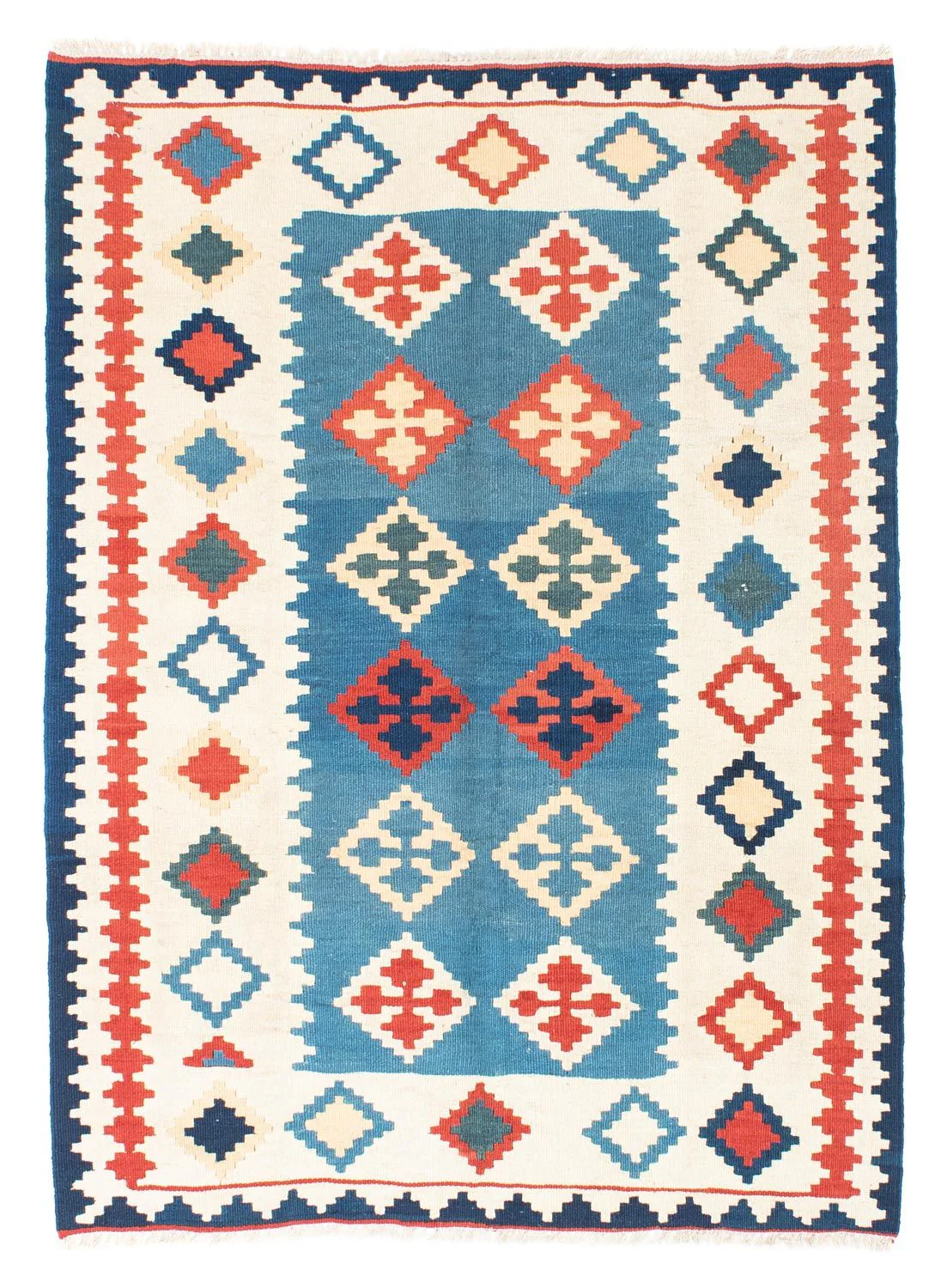 Kelim Teppich - Oriental 168 x 122 cm - blau