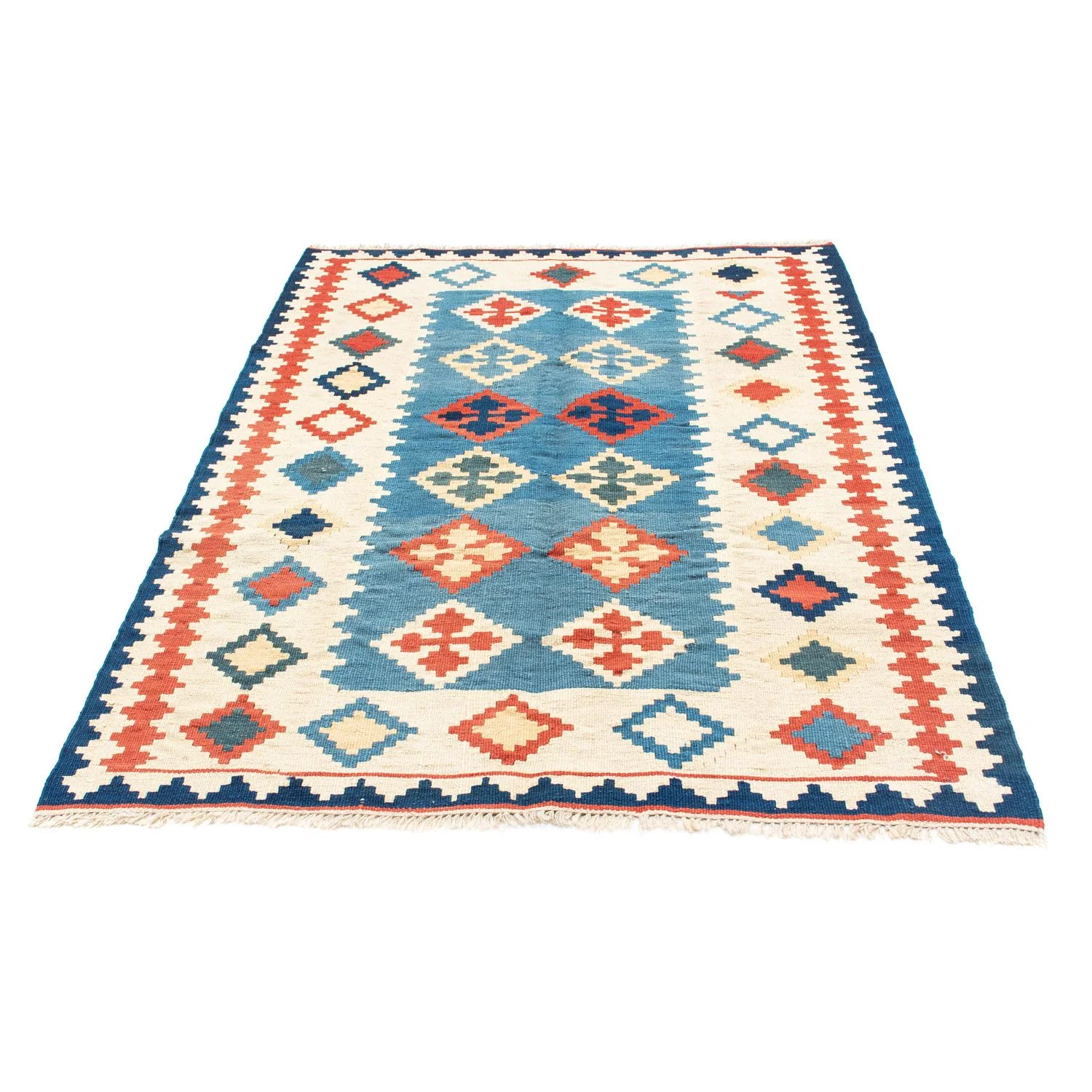 Kelim Teppich - Oriental 168 x 122 cm - blau - Image 5
