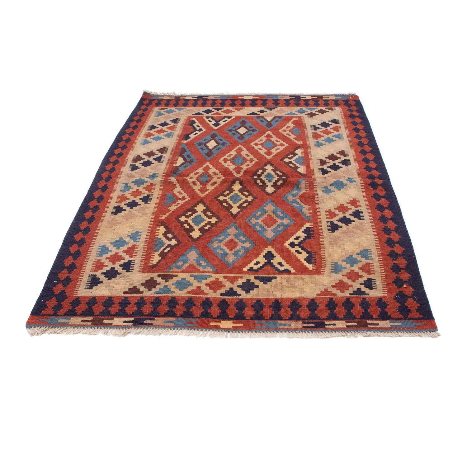 Kelim Teppich - Oriental 170 x 114 cm - dunkelrot - Image 5